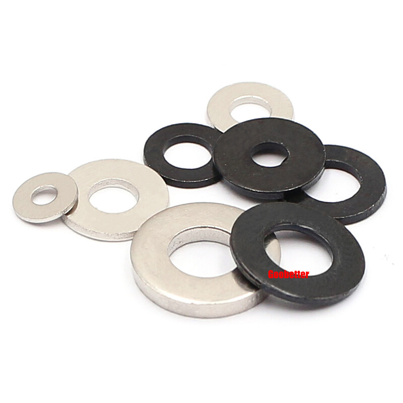 M1.4 M1.5 M1.6 M1.7 M2~M6 Carbon Steel Flat Washers Metal Small Gaskets Spacer
