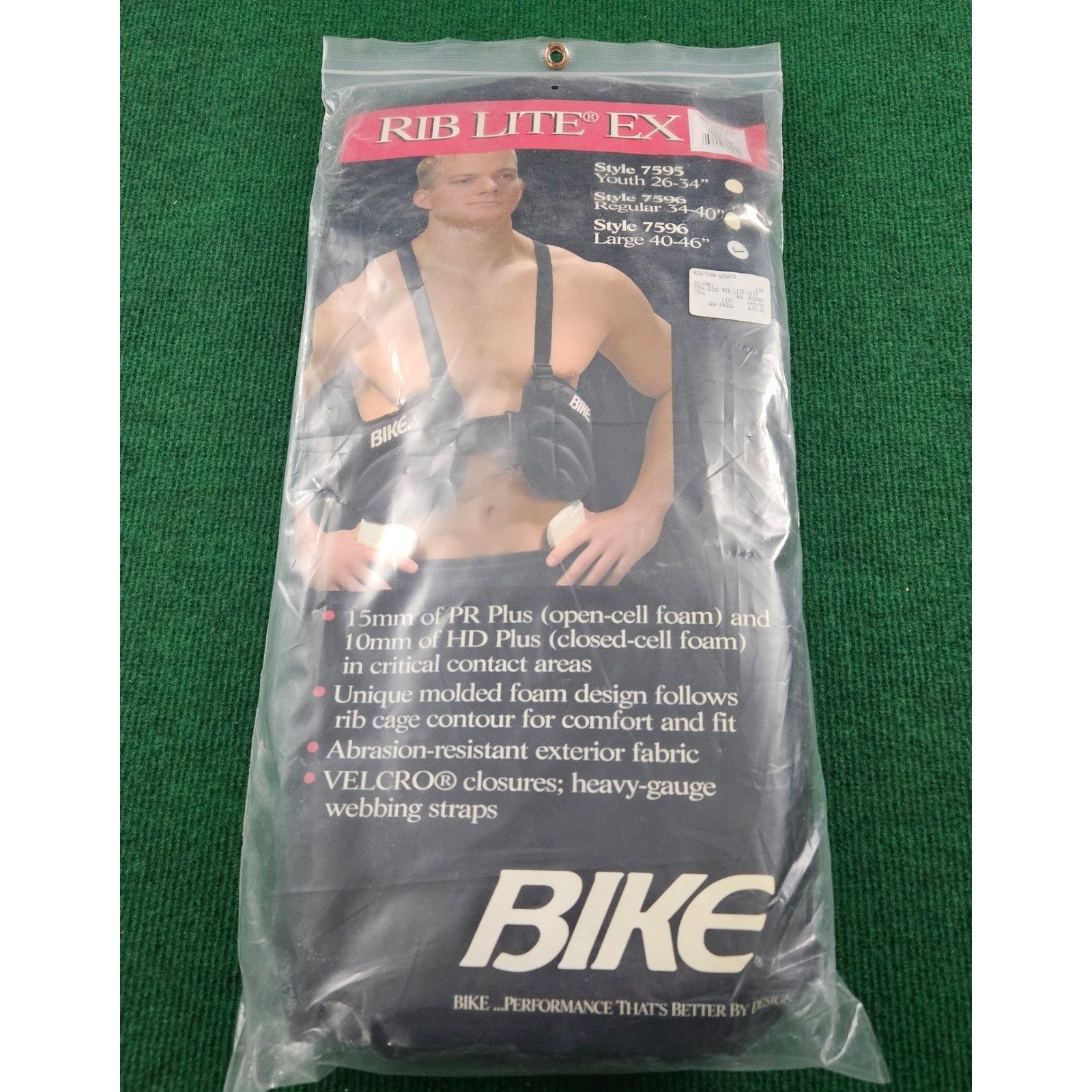 BIKE Rib Lite EX Adult Large 7596 Black Rib Protector Sports Gear