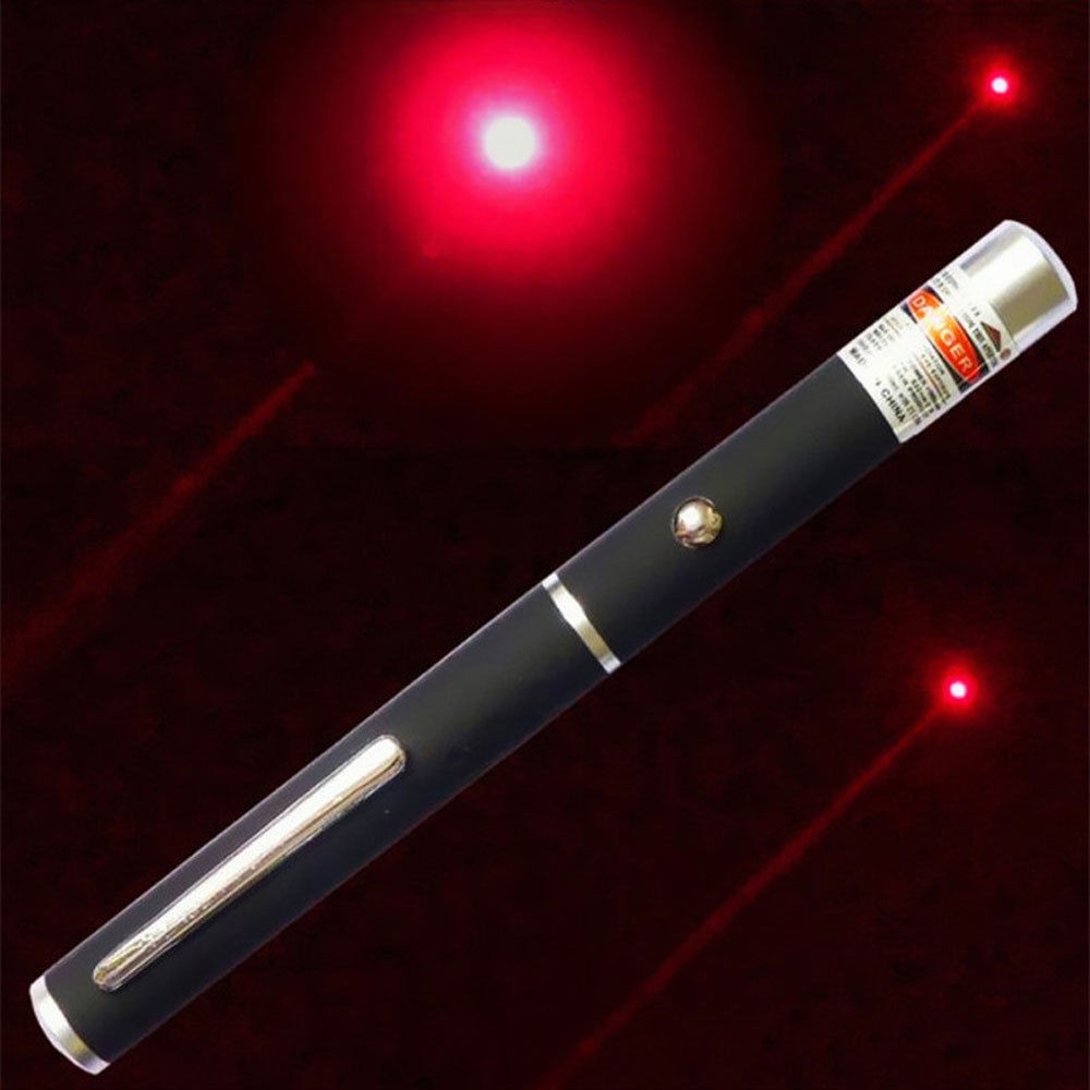 5Pcs Red Laser Pointer Pen 650nm Visible Beam 1mW for Presentation Teaching