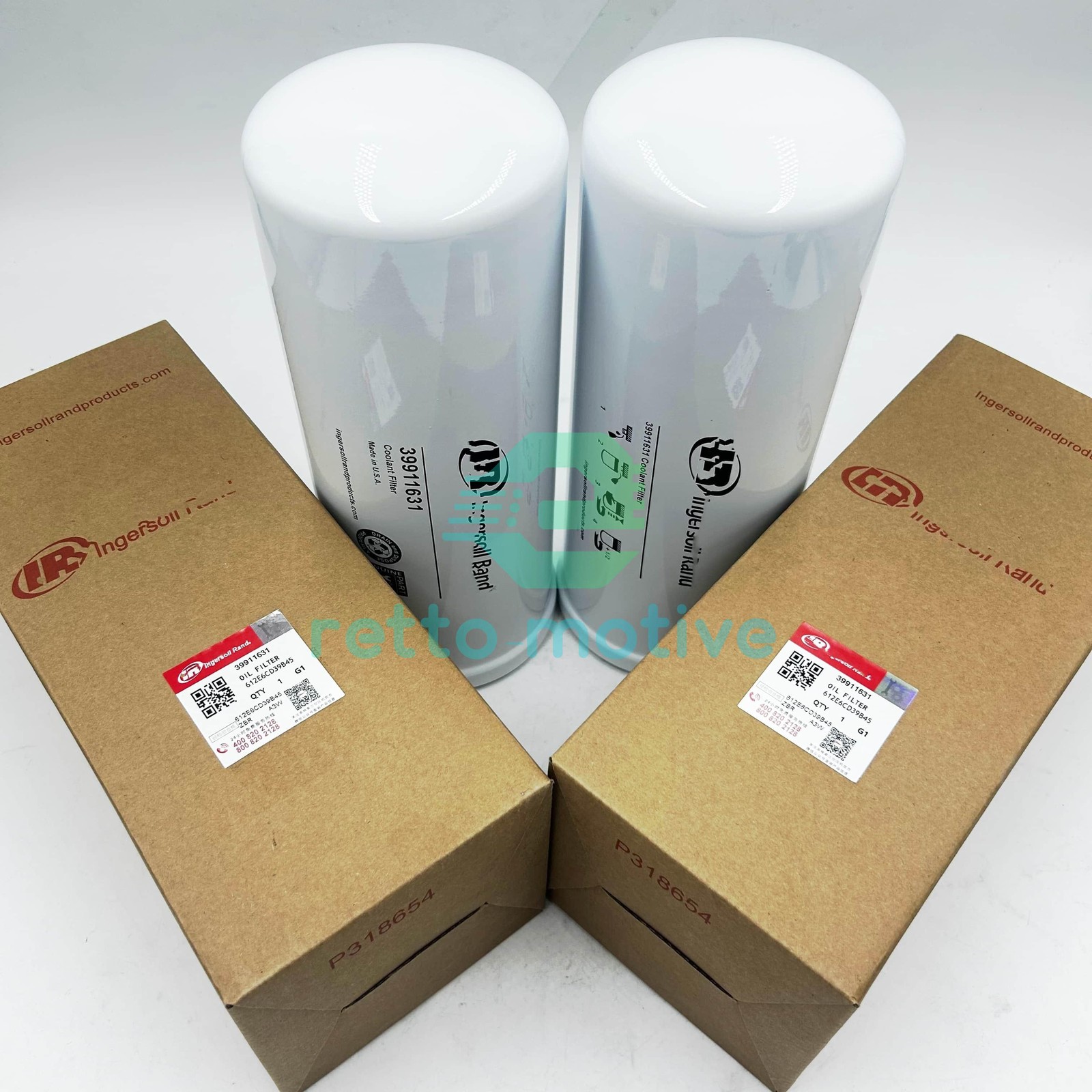 New 2PCS Oil Filter 39911631 Fit For In Box Ingersoll Rand OEM