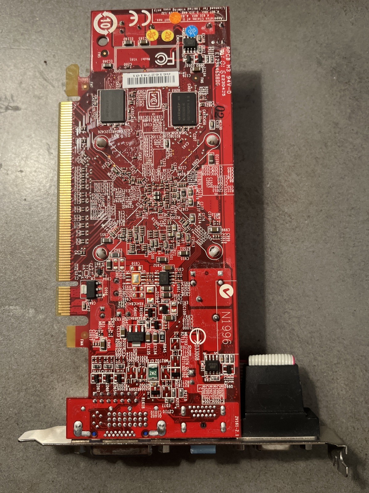 MSI ATI Radeon Aries PCI-E Graphics Card DVI VGA HDMI V161 VER 2.1
