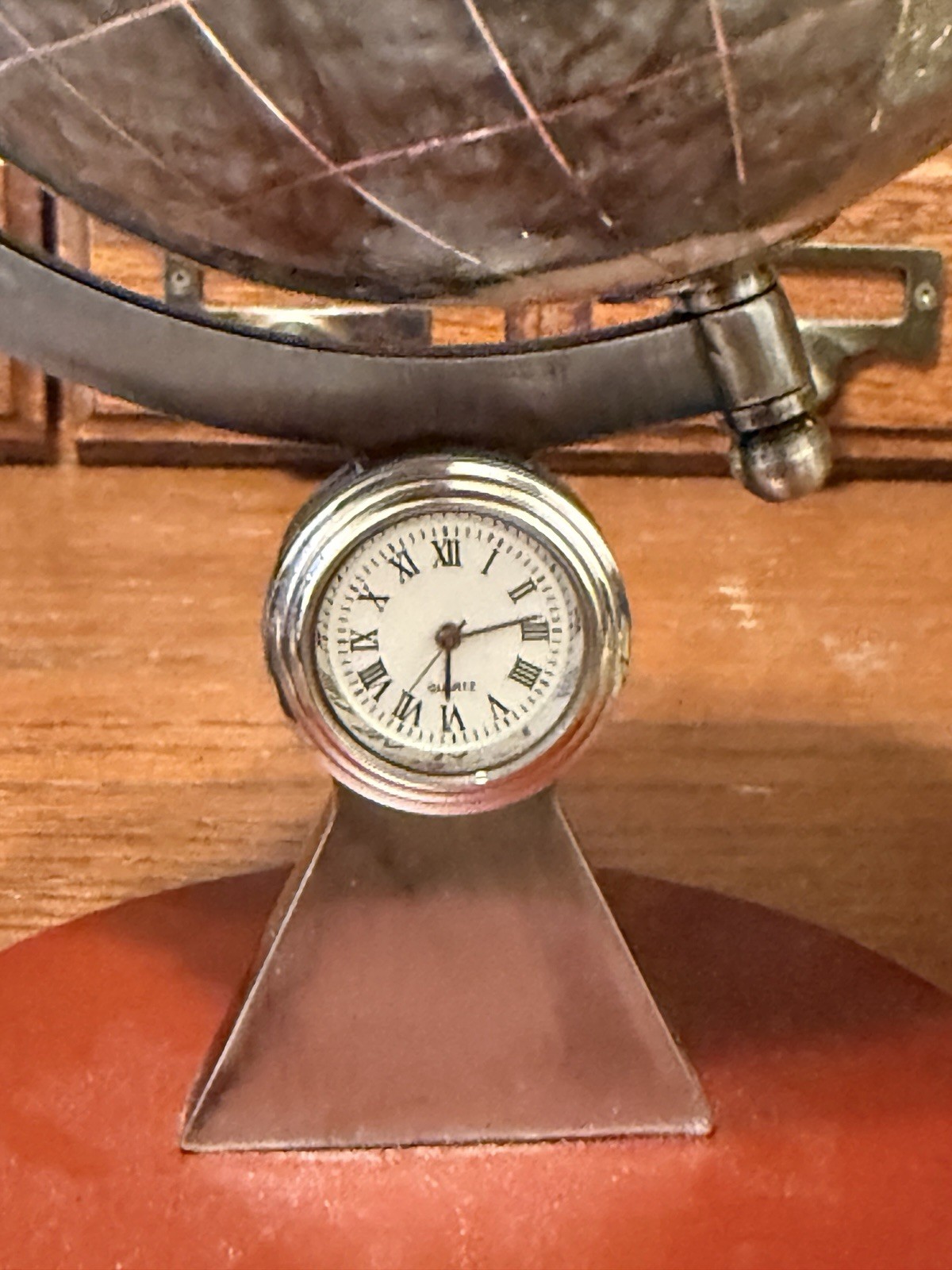 Small Grey Desk Globe