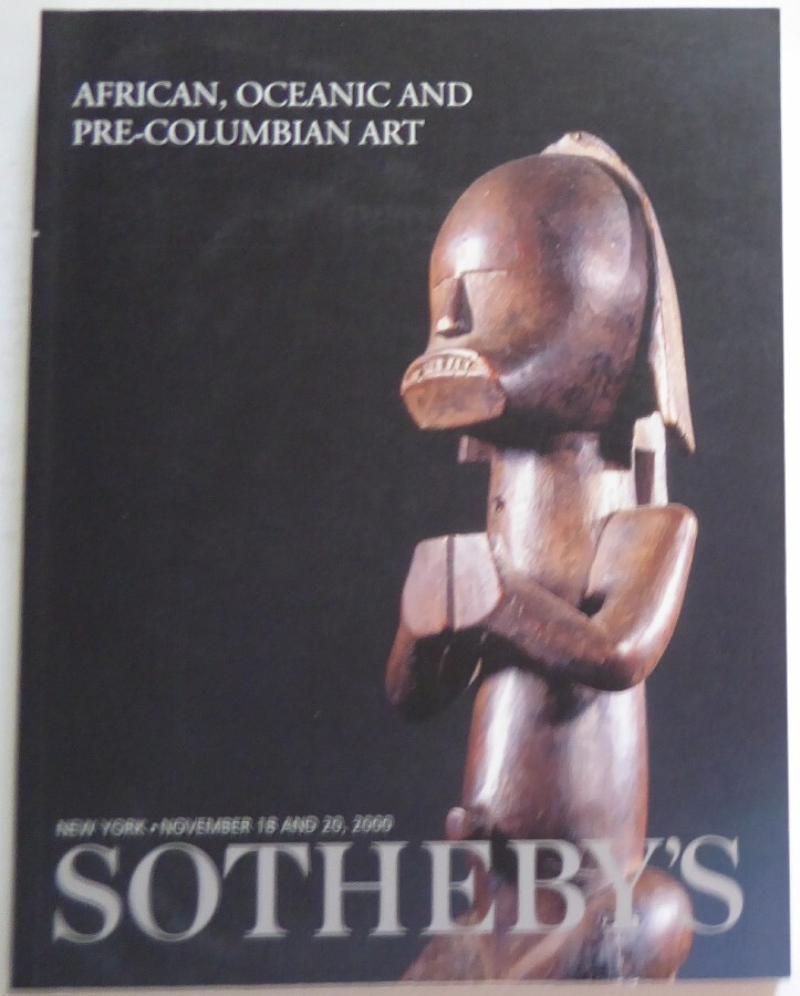 Auction Sotheby's African Oceanic and Pre-Columbian Art November 18, 2000 Tribal