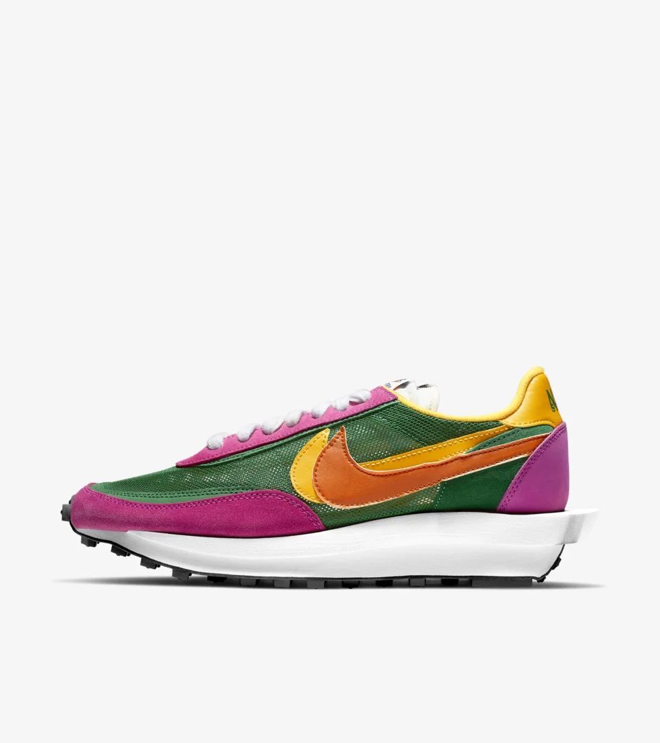 sacai × NIKE LDV WAFFLE PINE GREEN BV0073-301 Men's US3.5-14 NEW