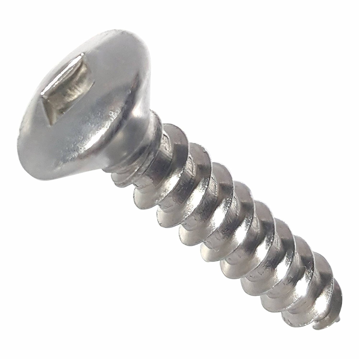 #8 Oval Head Sheet Metal Screws Stainless Steel Square Drive All Sizes