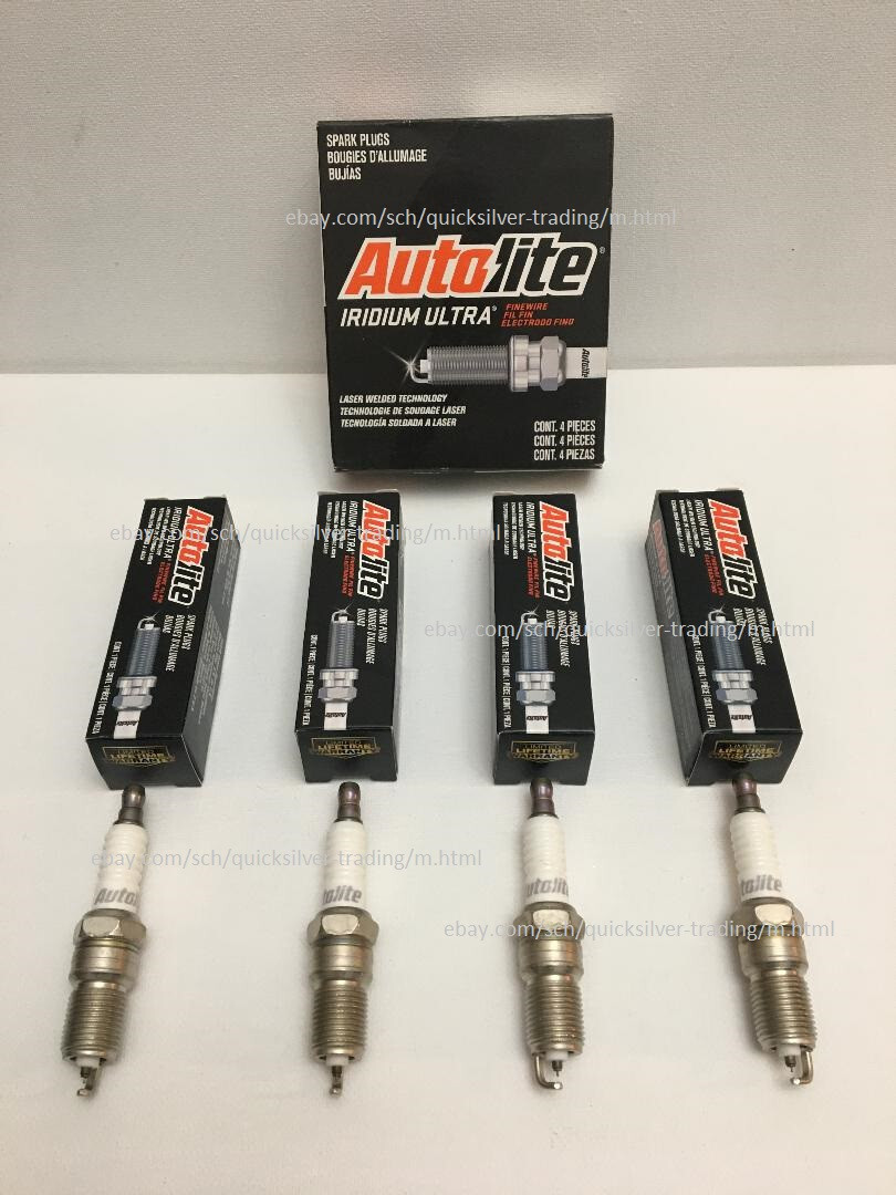 Autolite Iridium Ultra Finewire Spark Plugs - MPN AI5684 - Set of 4 Plugs
