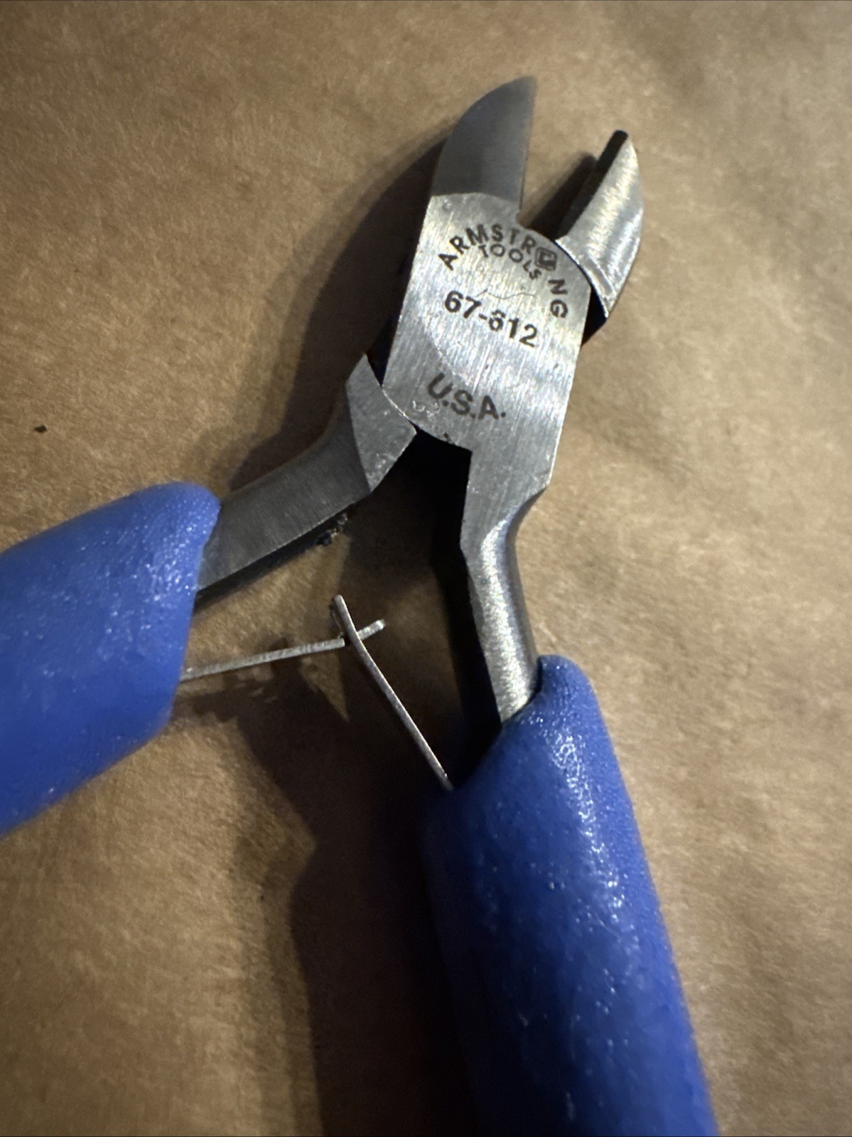 NOS Armstrong Tool USA Mini Blue CUSHION Diagonal Cutters Pliers ESD Safe 67-612