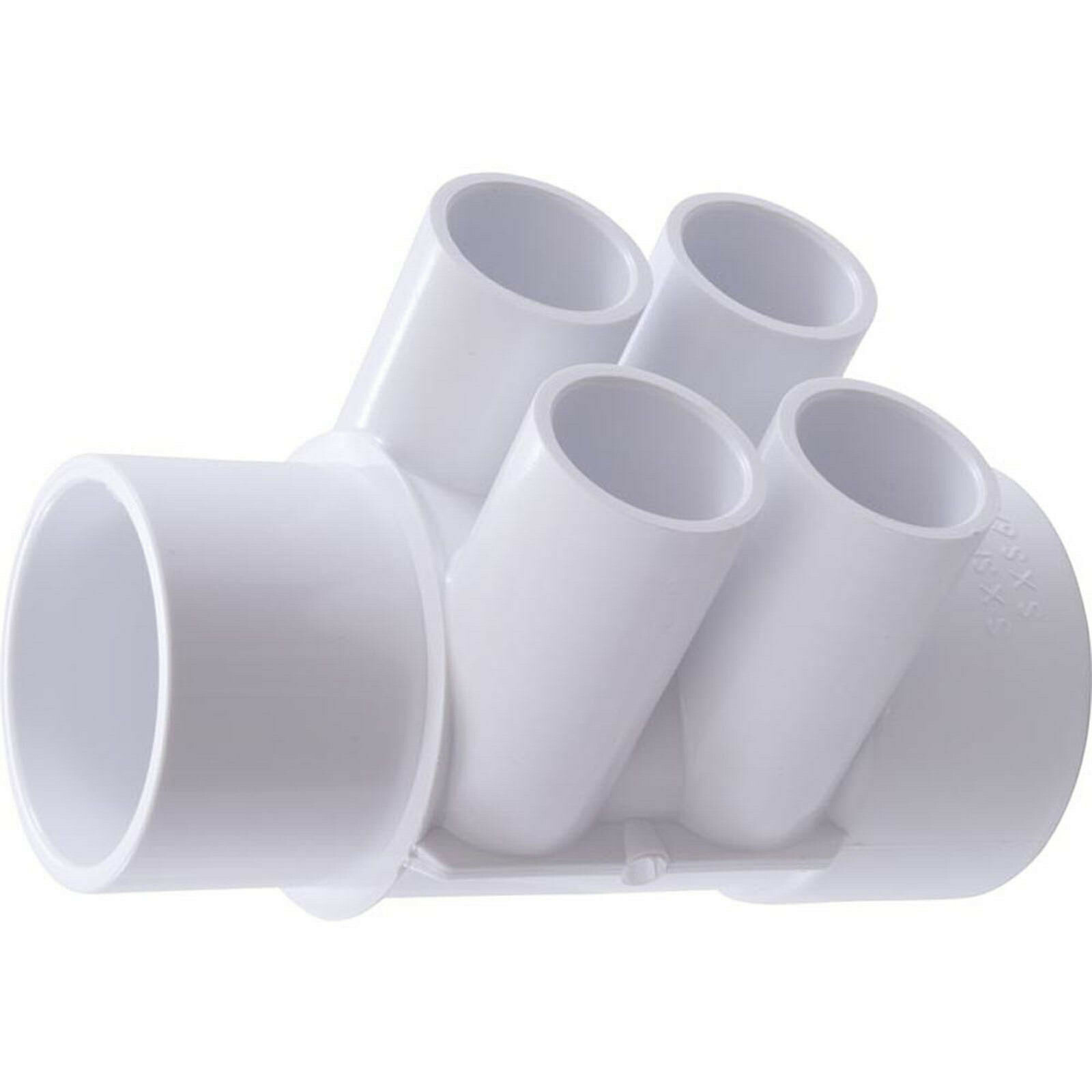 Hot Tub Basics | PVC Spa Manifold 2" Slip x 2" Spigot w/ 4x 3/4" Slip 672-4200