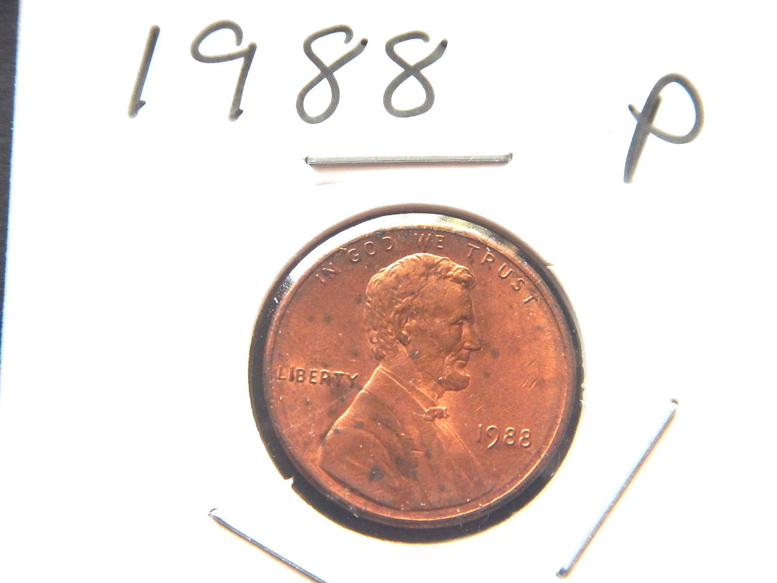 1988 (P) Lincoln Penny