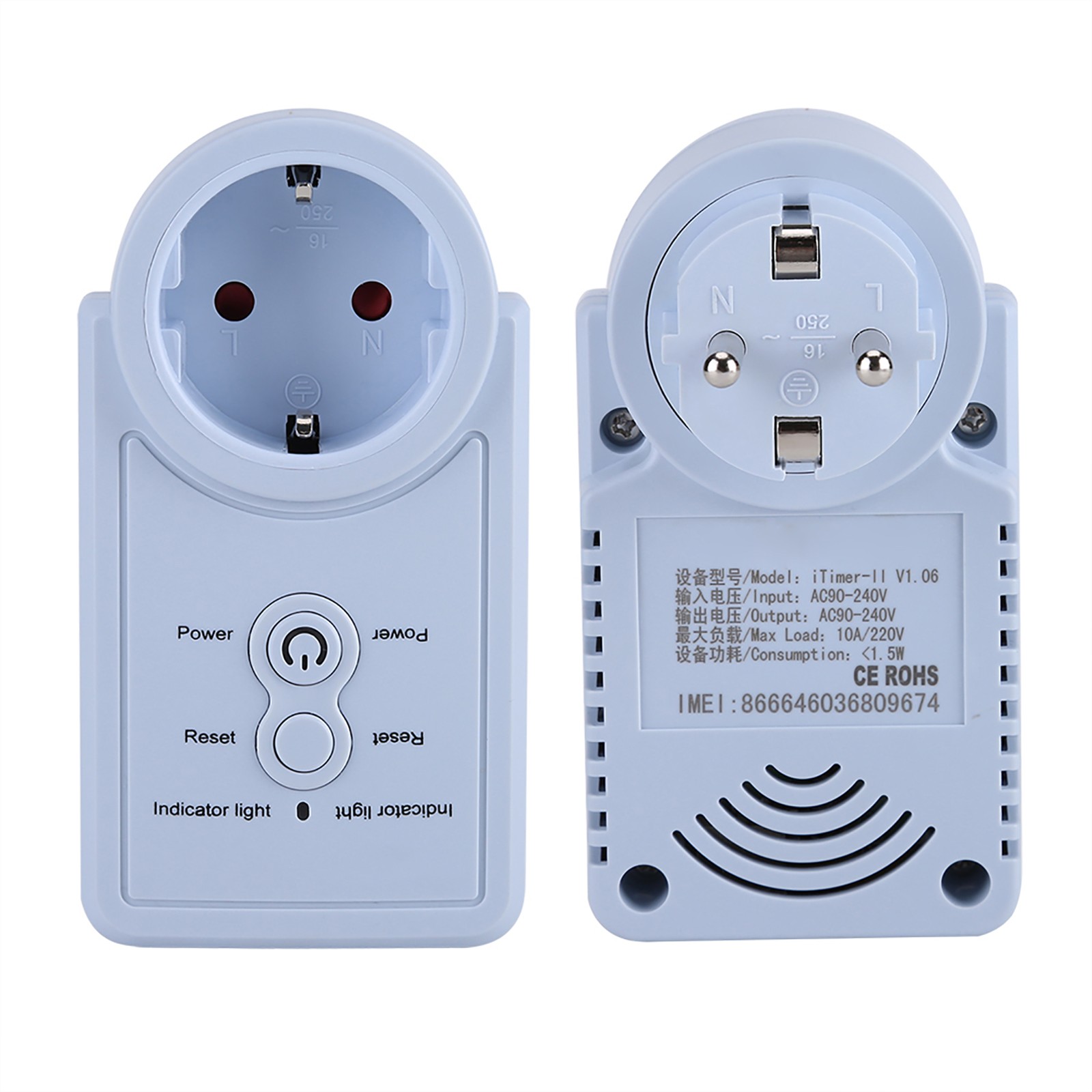 Hot Smart GSM Power Outlet Plug Socket With Temperature Sensor SMS Command