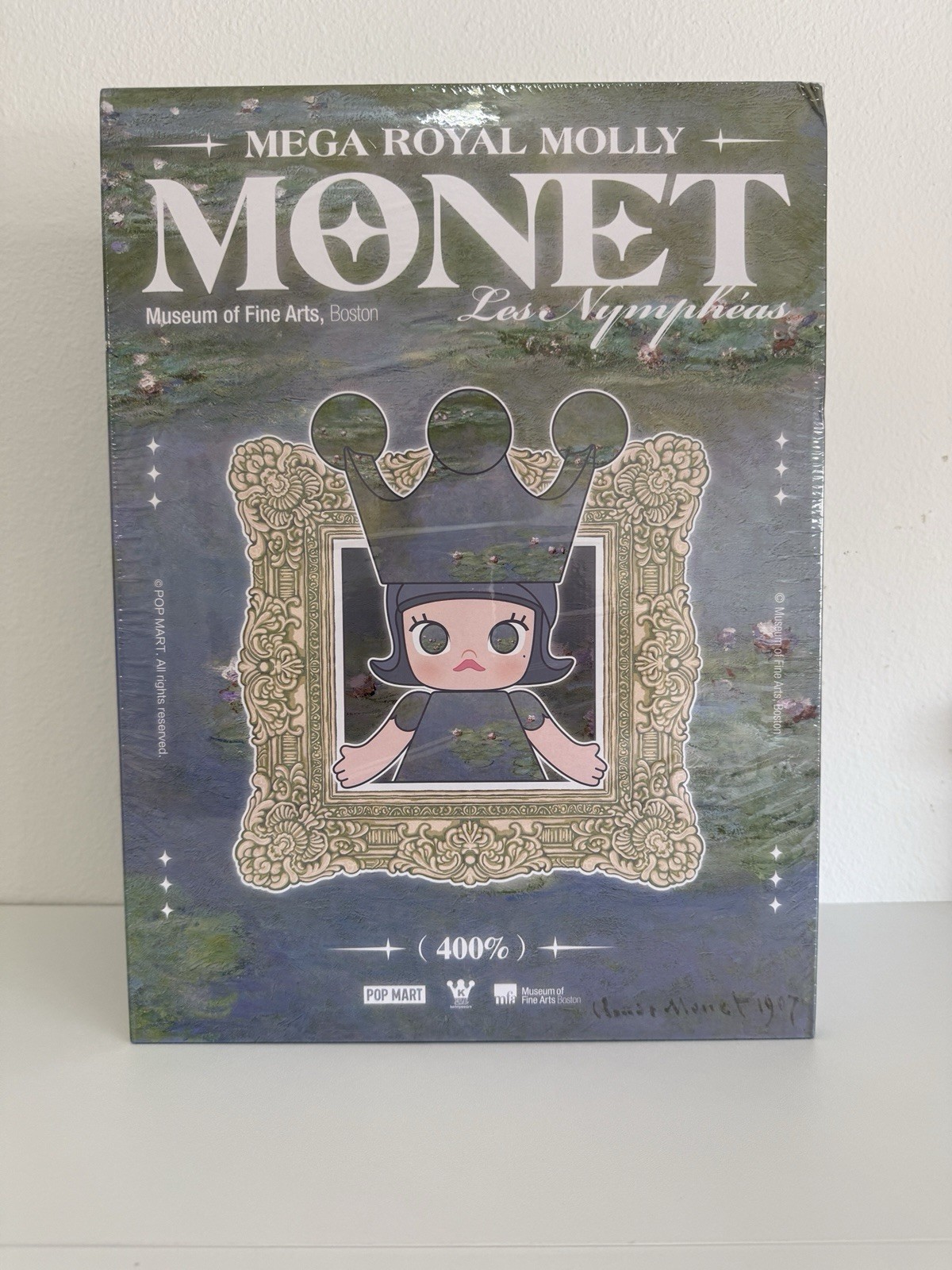 POP MART Mega Royal Molly Monet Les Nymphéas 400% Exclusive Unopened