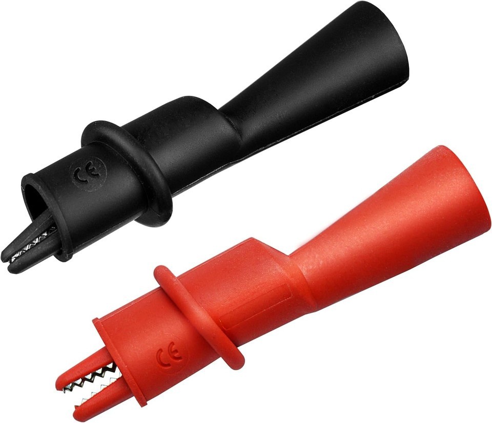 AC175 Threaded Slide-On Alligator Clip Set with Flexible Boots Compatible