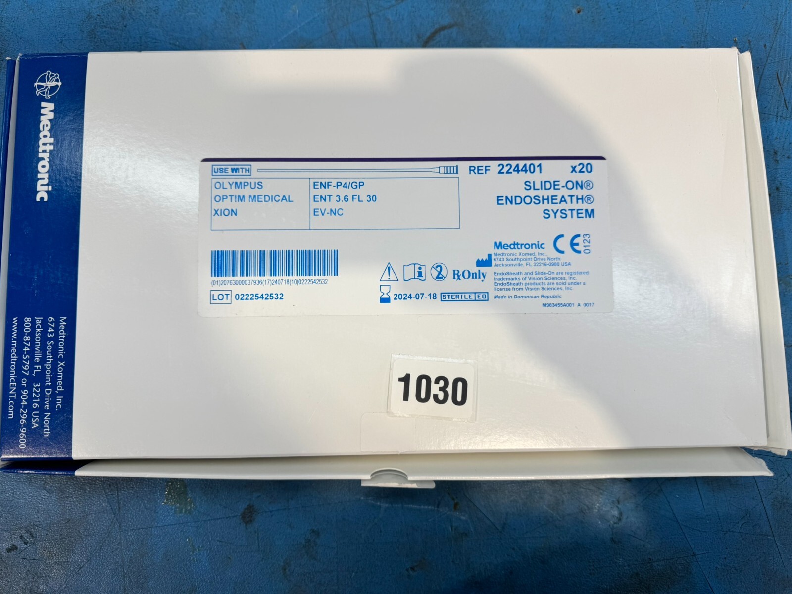 Medtronic/Olympus Slide On Endosheath 224401 box of 20 (EXPIRED)