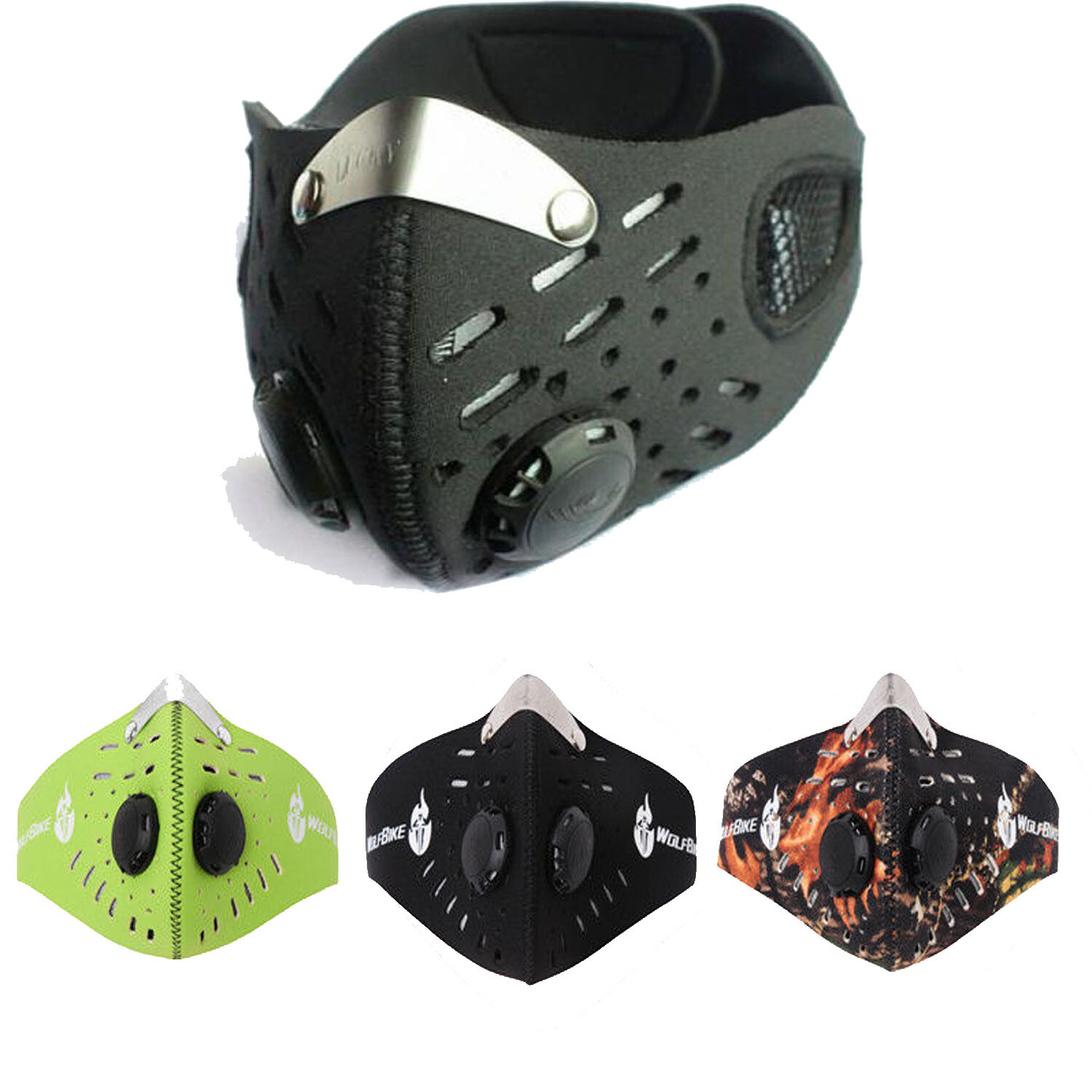 Breathable Face Mask Anti Gas Smoke Half Face Mask Reusable For Outdoor Sports