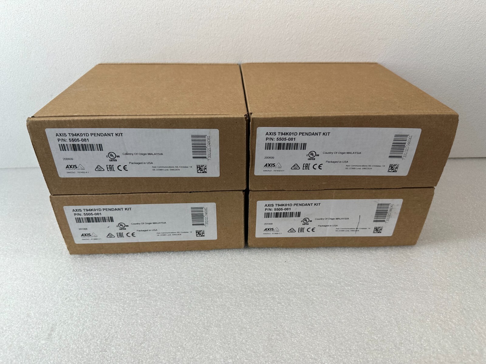 (L0T 4X) Axis Communications T94K01D Indoor Pendant Kit 5505-081 - NEW