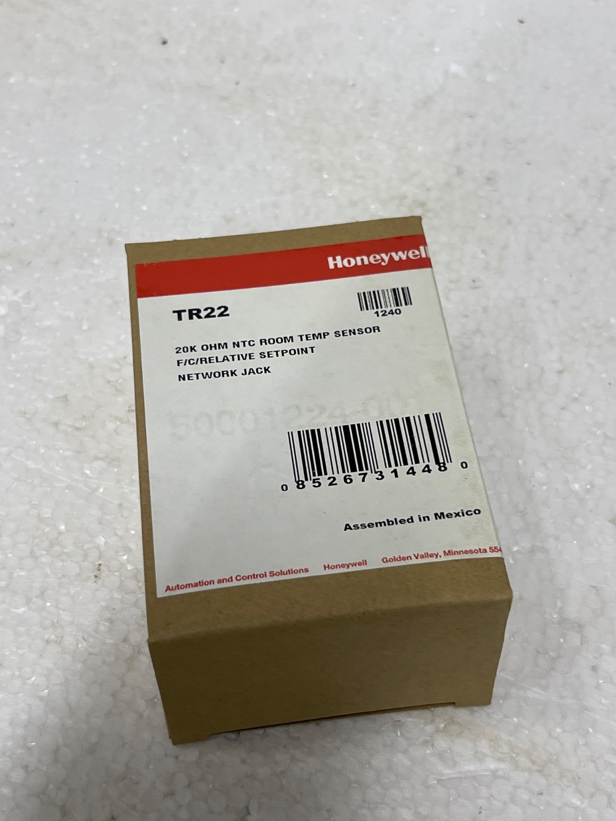 Honeywell TR22 Room Temperature Sensor.