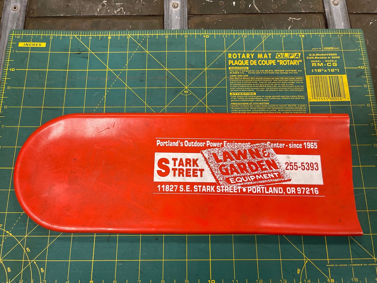 Vintage 15” Stark Street Lawn and Garden Chainsaw Bar Cover Scabbard Rubber