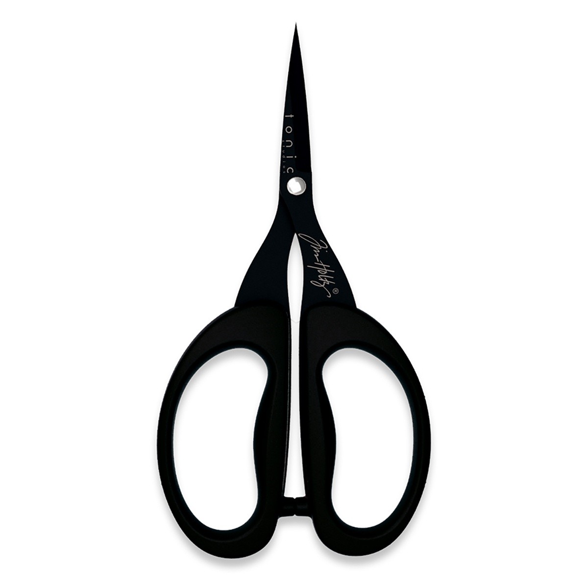 3 Pack - Tim Holtz Non-Stick Titanium Micro Serrated Mini Snips 5"-Black - 816