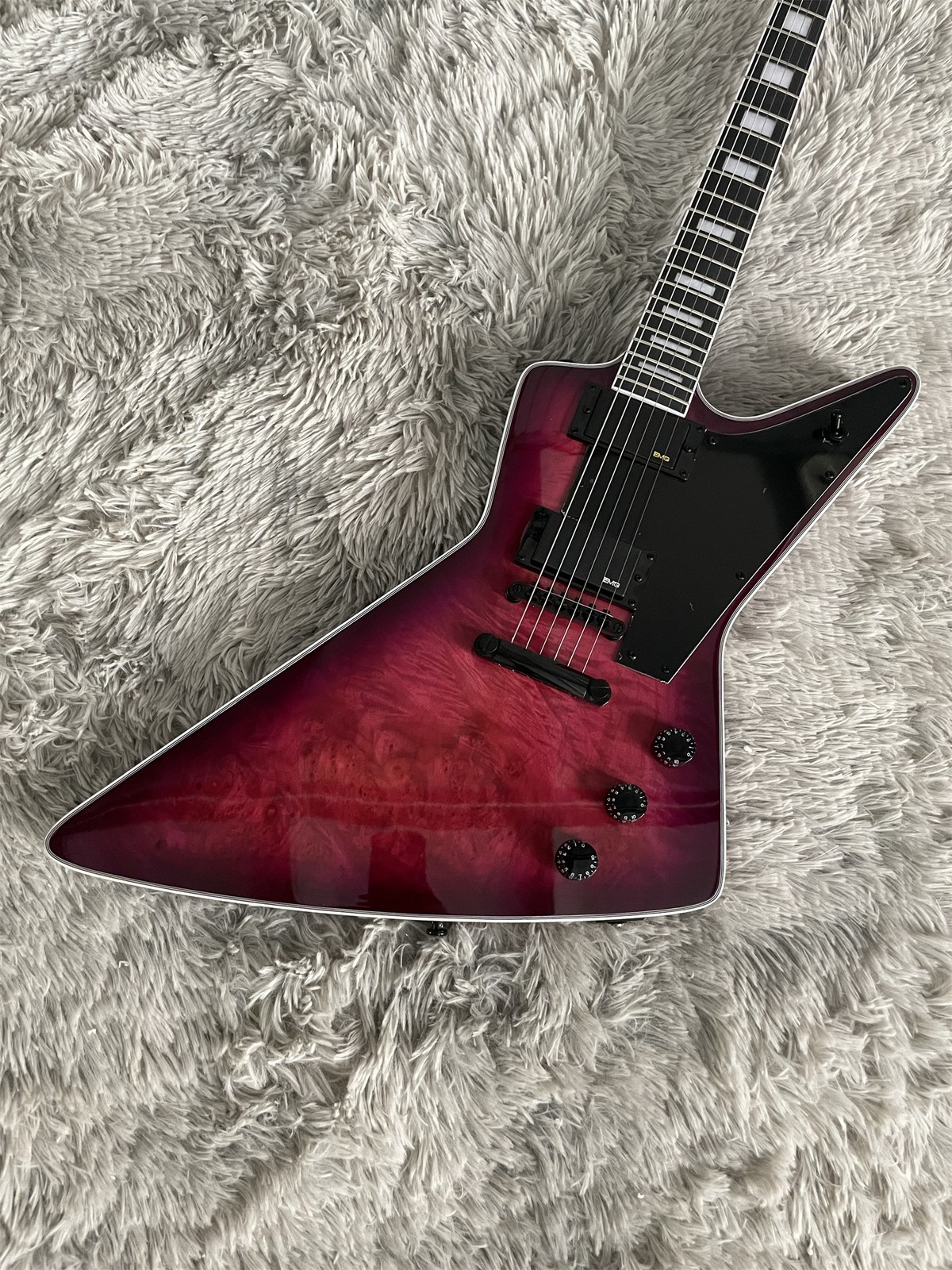 6Strings Ex Electric Guitar mahogany body Rosewood Fretboard Black Parts