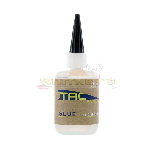 Tac Vanes Arrow Fletching Glue - 5 Sec. Bond - 1 fl.oz - 1150