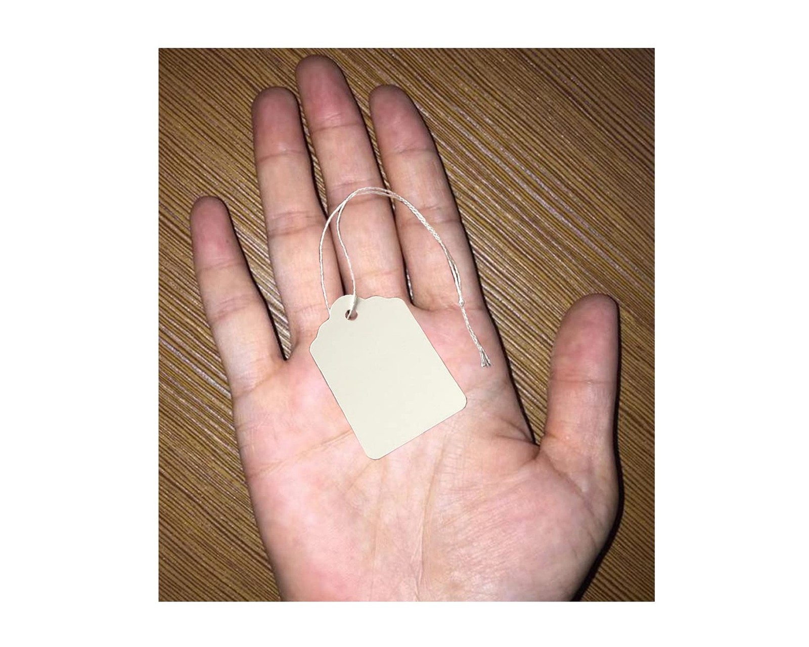 White Price Tags with String - 500 Merchandise Tags with String Attached - 2 ...