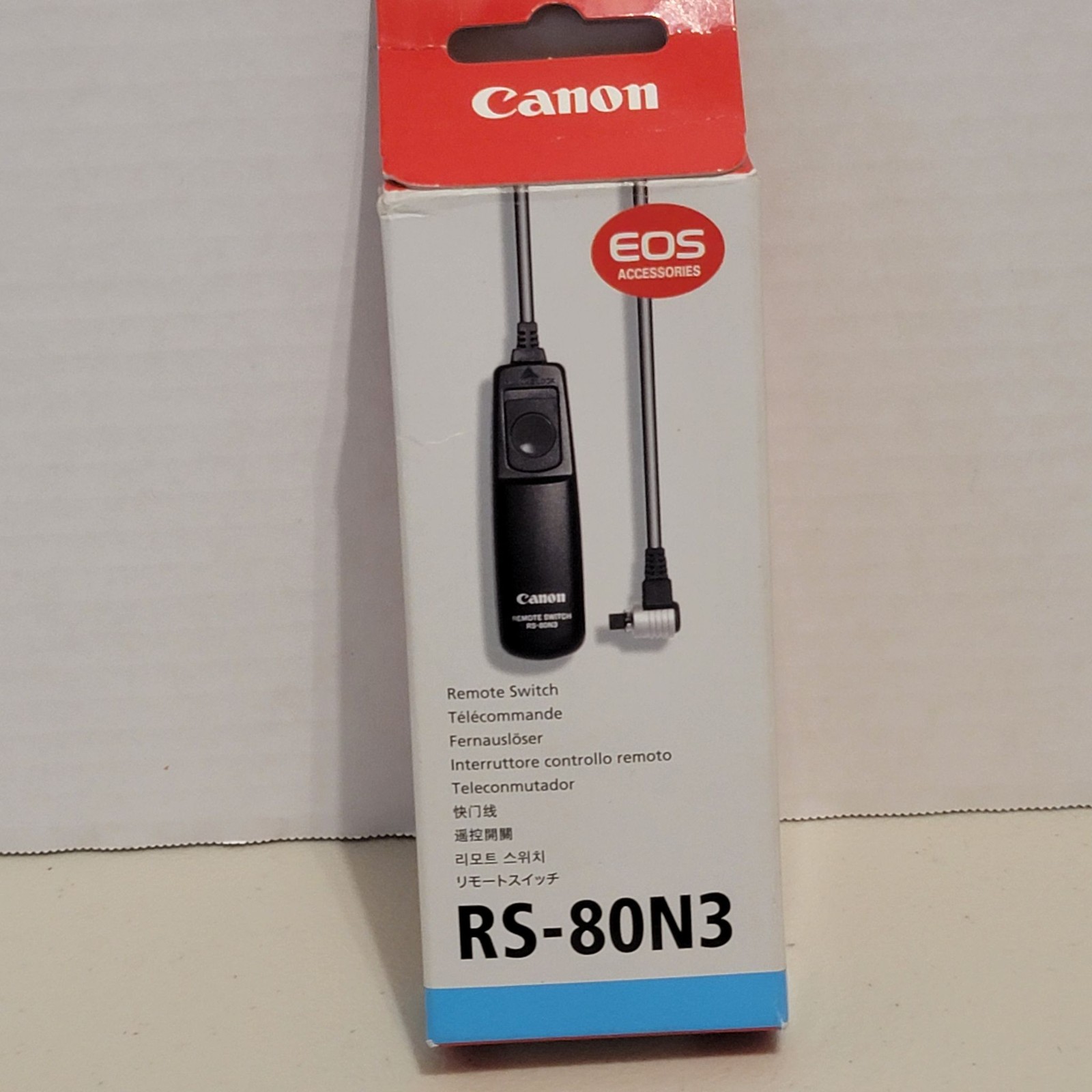 Canon RS-80N3 Remote Switch EOS Wired Shutter Release Black Boxed Canon DSLR