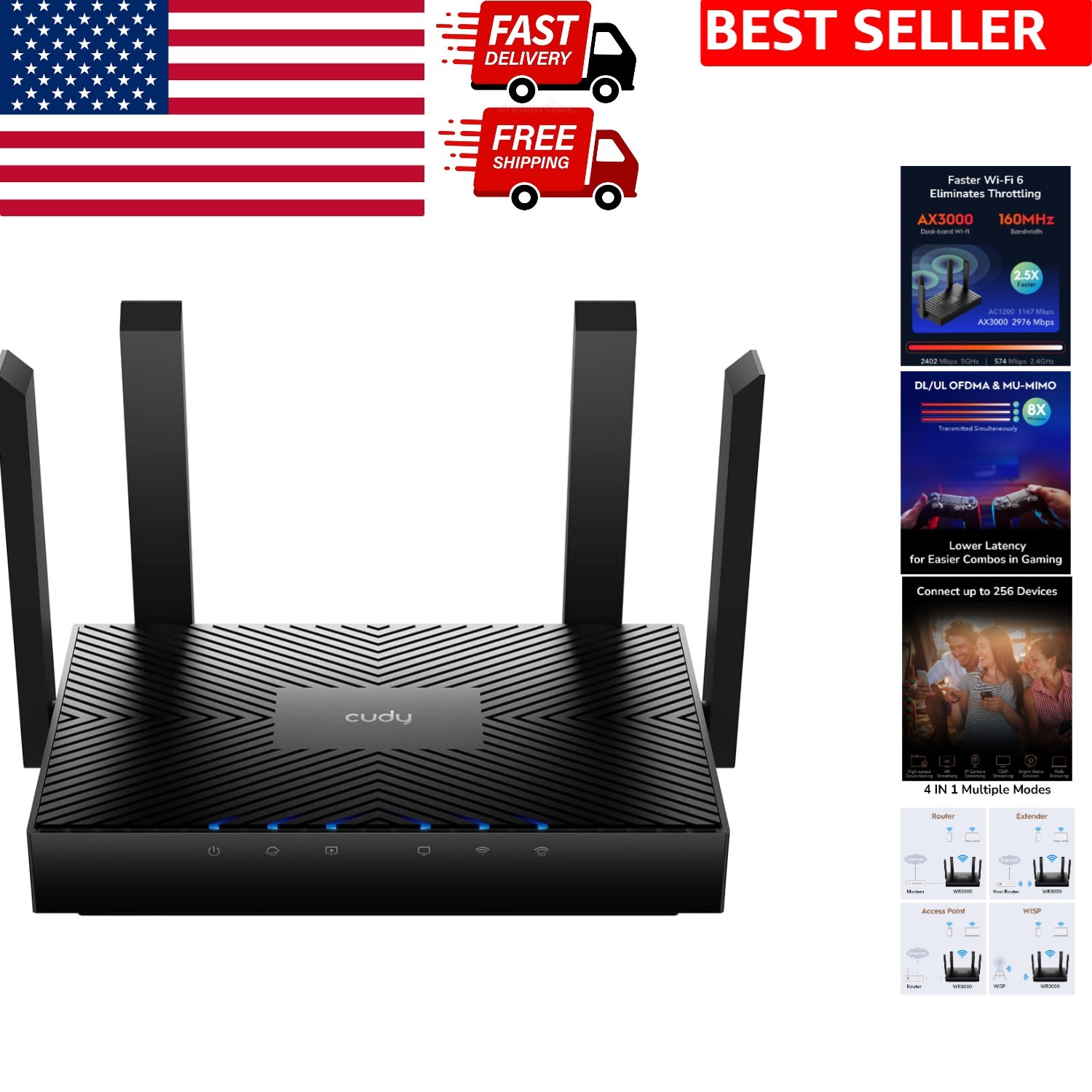 Cudy AX3000 Wi-Fi 6 Router: Fast, Secure, and Seamless Connectivity