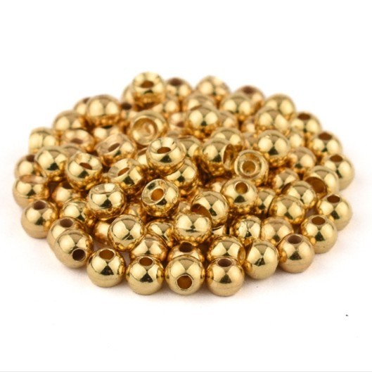 25 gold fly tying beads 2.8mm 3.3mm 3.8mm (countersunk)