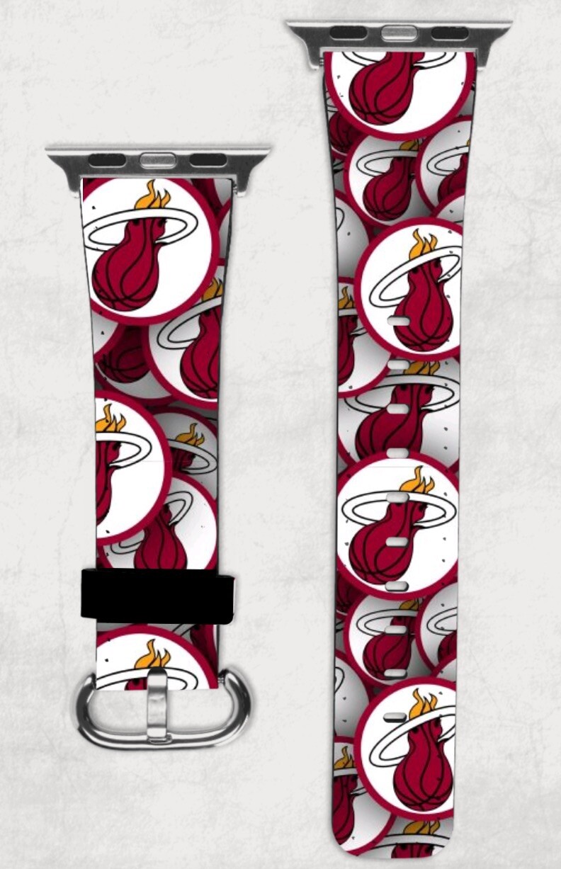 Miami Heat Apple Watch Band NEW 38/40/41 42/44/45 NBA Basketball