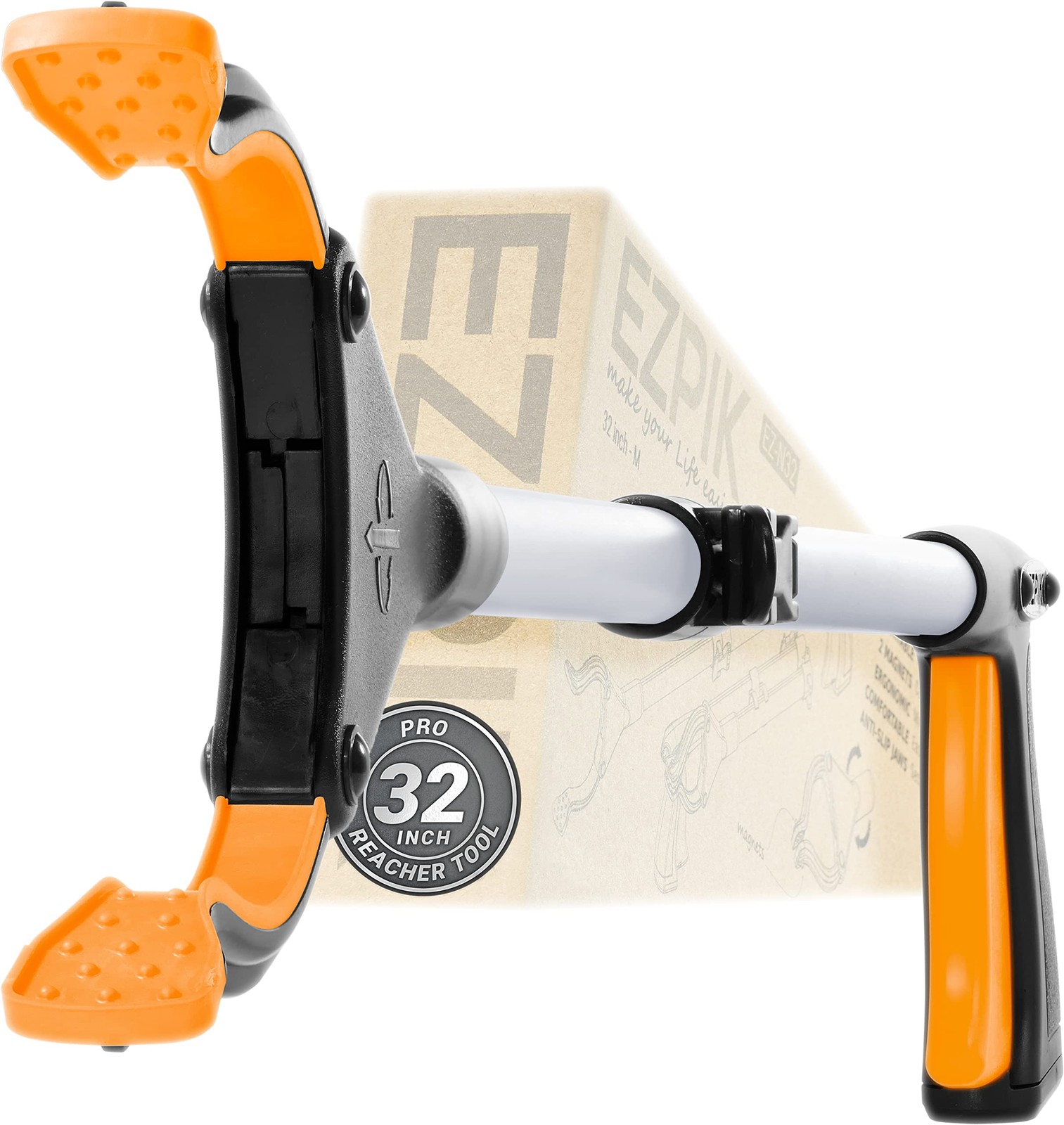 EZPIK® Folding Grabbers for Elderly Grab It Reaching Tool Heavy Duty 32 Inch +Ma