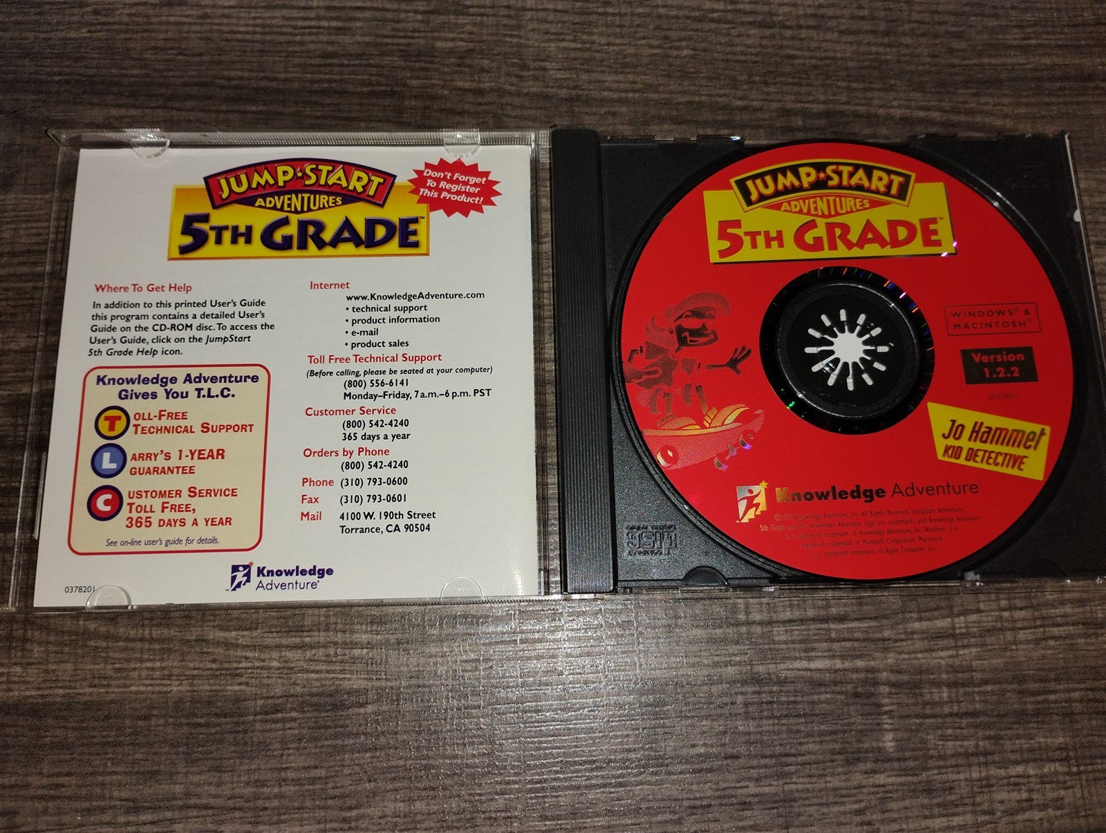 JumpStart Adventures 5th Grade PC/Mac CD-ROM Knowledge Advent 1997 Windows 95/98