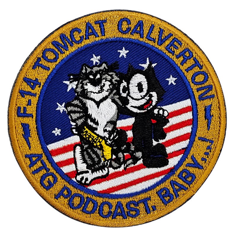 US VF-31 Tomcat F-14 Tactical Cat Embroidered Patch Tactical Morale Patch