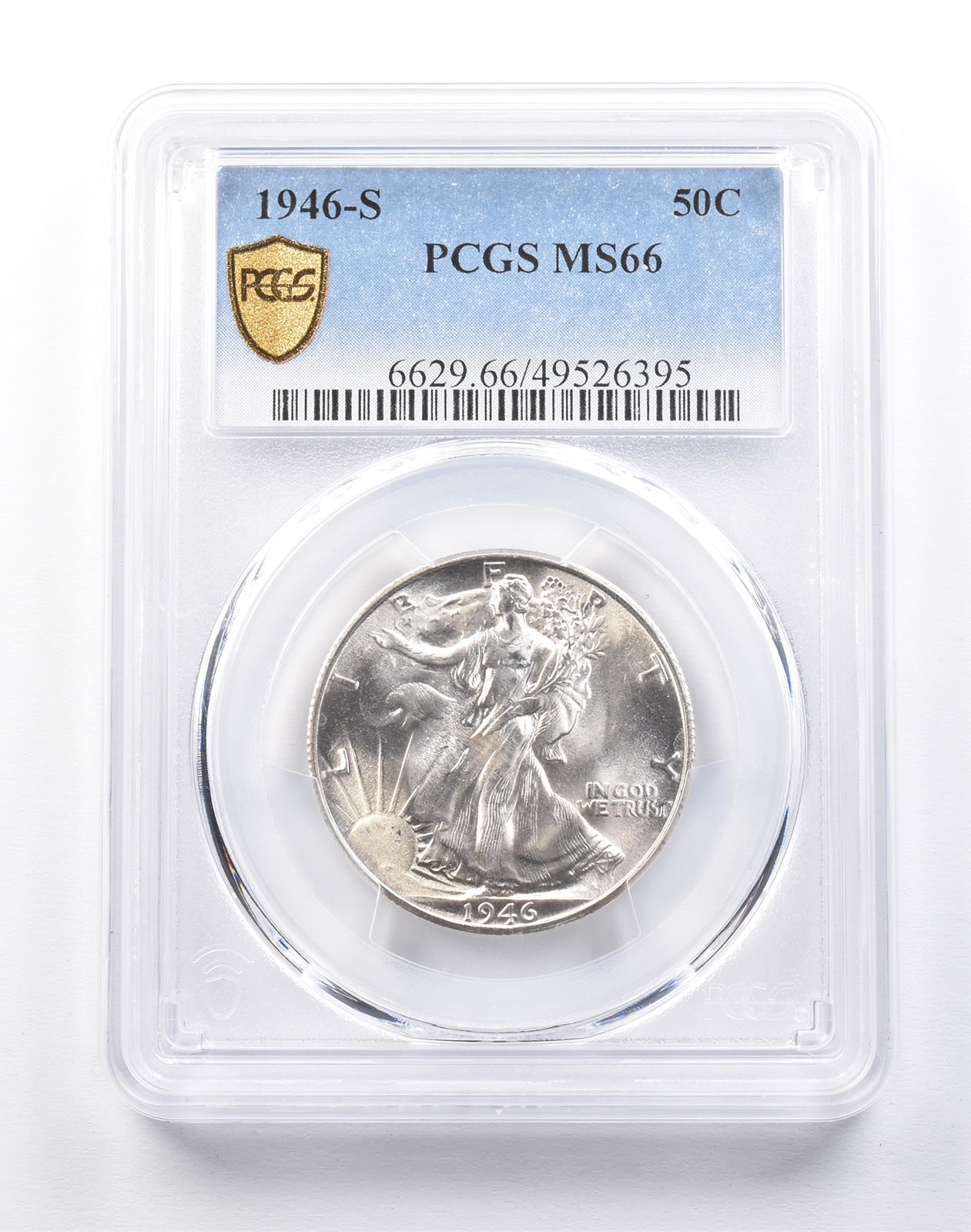 1946-S Walking Liberty Half Dollar MS66 PCGS *4095