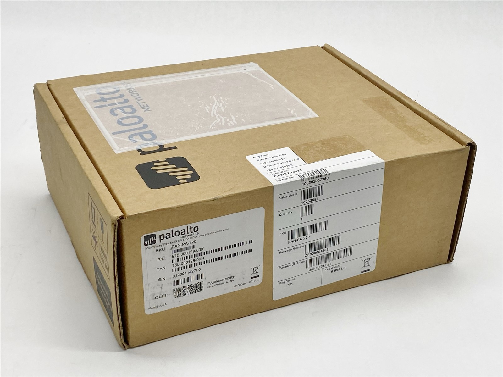 Palo Alto PAN-PA-220 Firewall Security Appliance 910-000128-00K Brand New