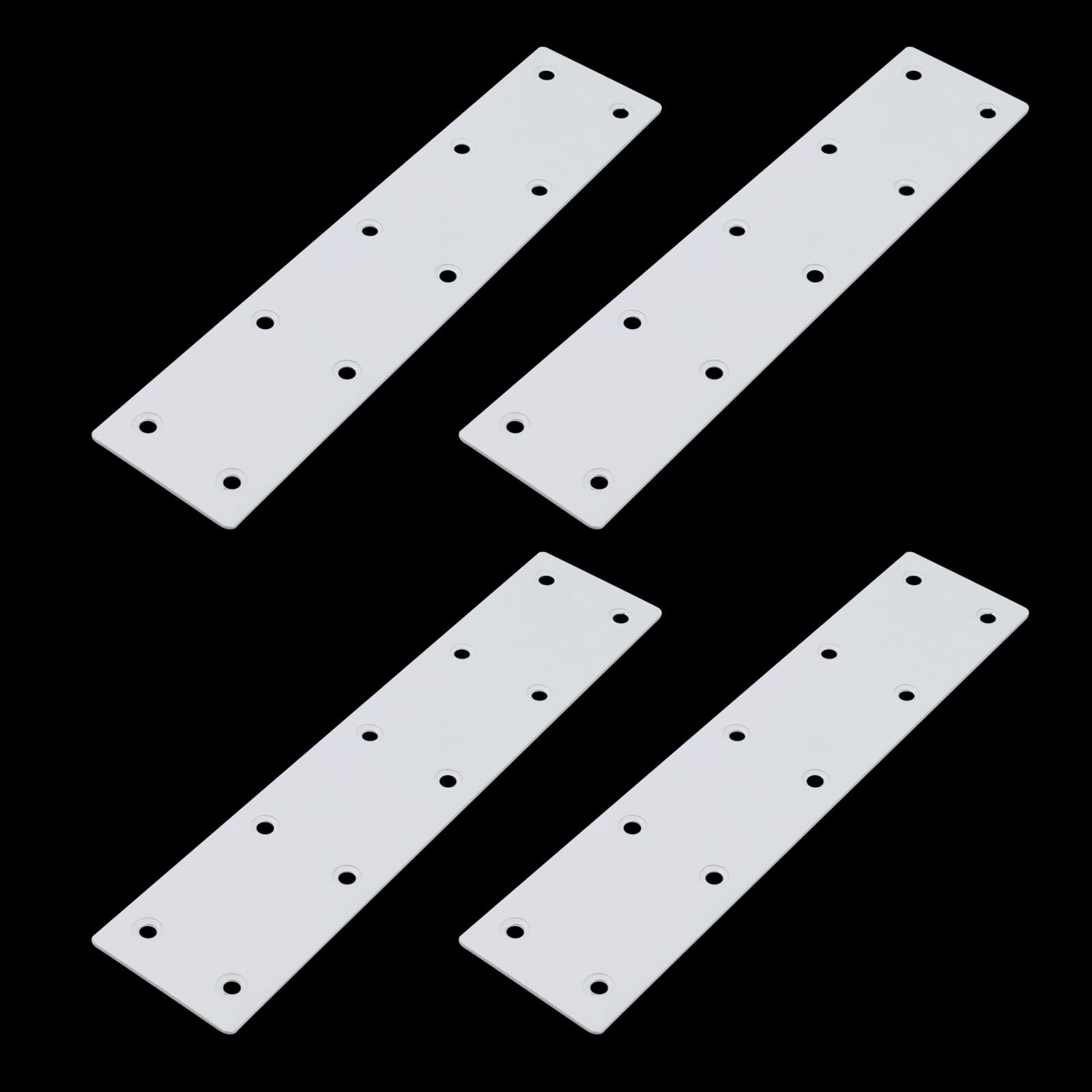 4 Pcs Flat Straight Brace Brackets, Stainless Steel Shelf Bracket Joint Faste...