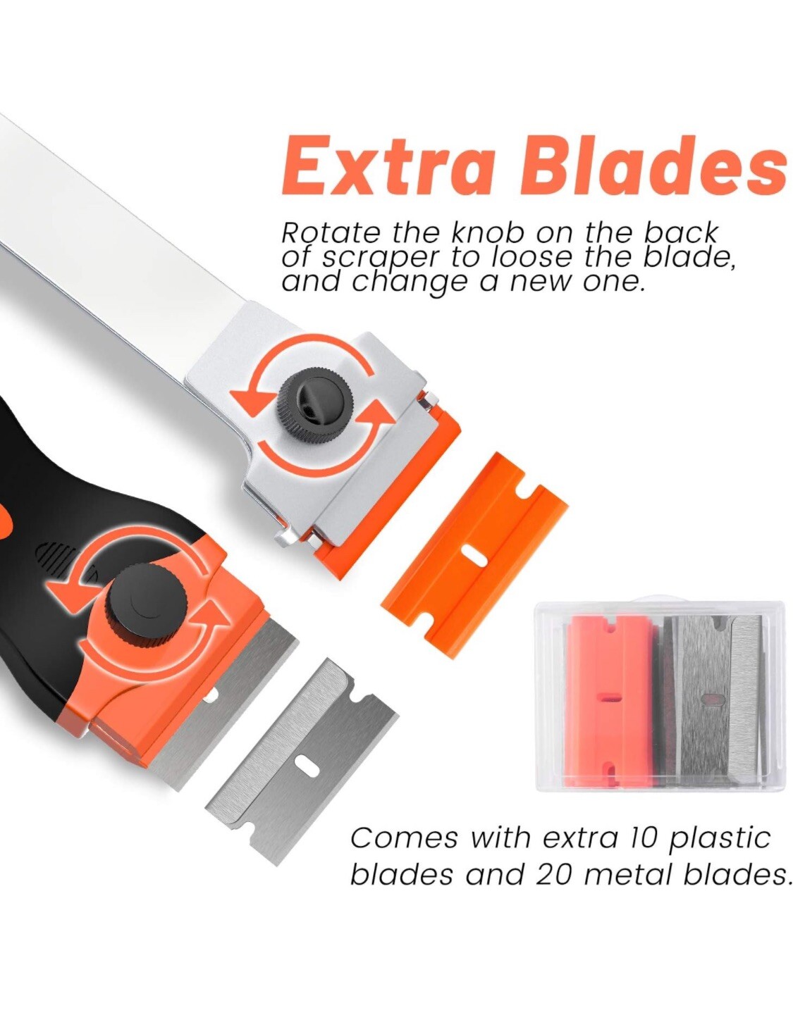 Razor Blade Scraper 2 Pcs Razor Scraper Tool For Removing Label Registration Sti