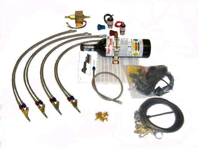 4 Cyl Direct Port Nitrous oxide system, kz, gs, busa drag bike nos 2.5lb BTL