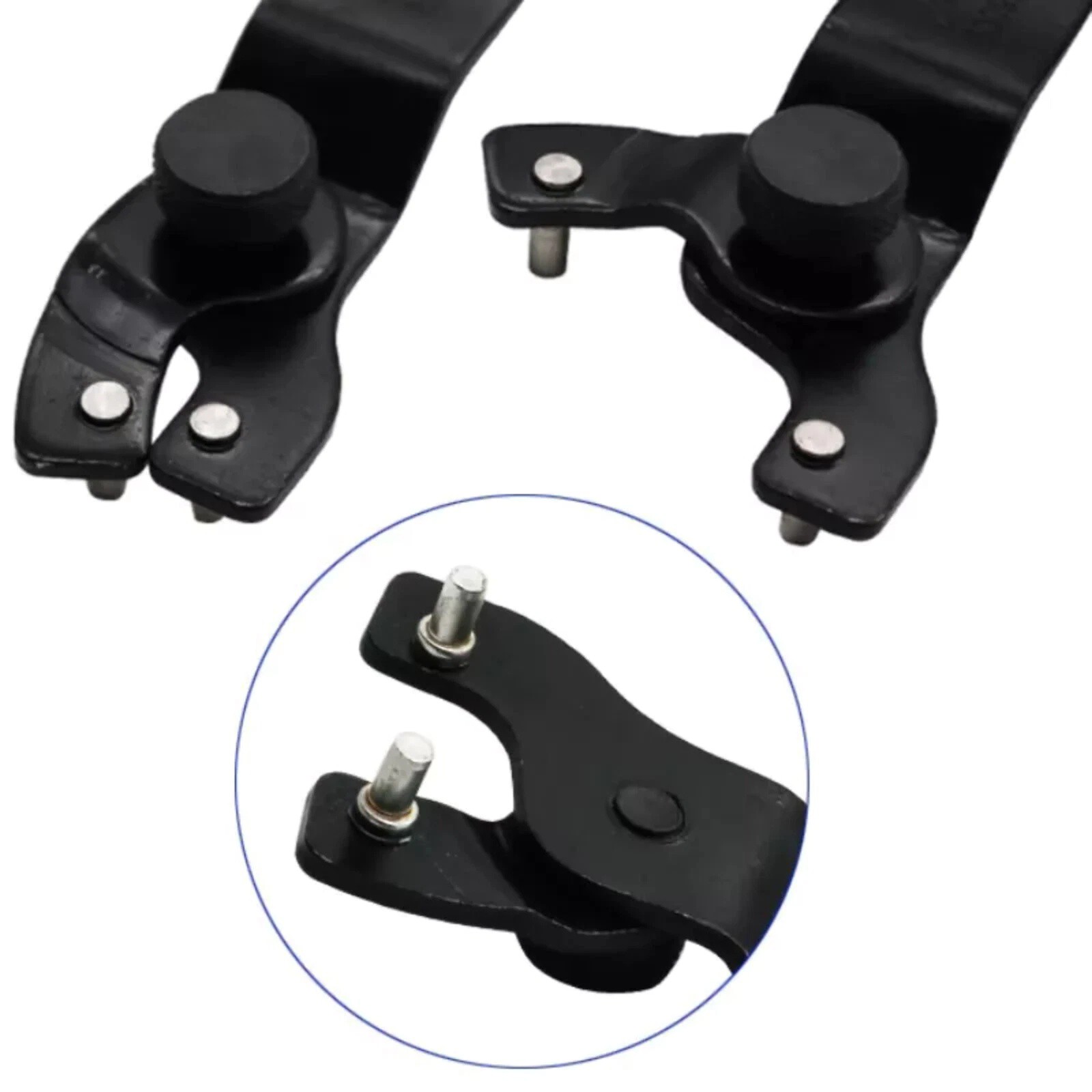All-Purpose Pin Spanner Tool Adjustable for Grinder Nut Removal Rubber Handle