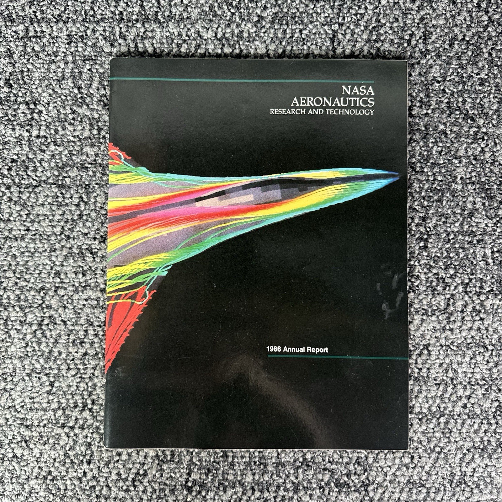 Vintage 1986 NASA Aeronautics Research Annual Report Booklet EP-259 F-16