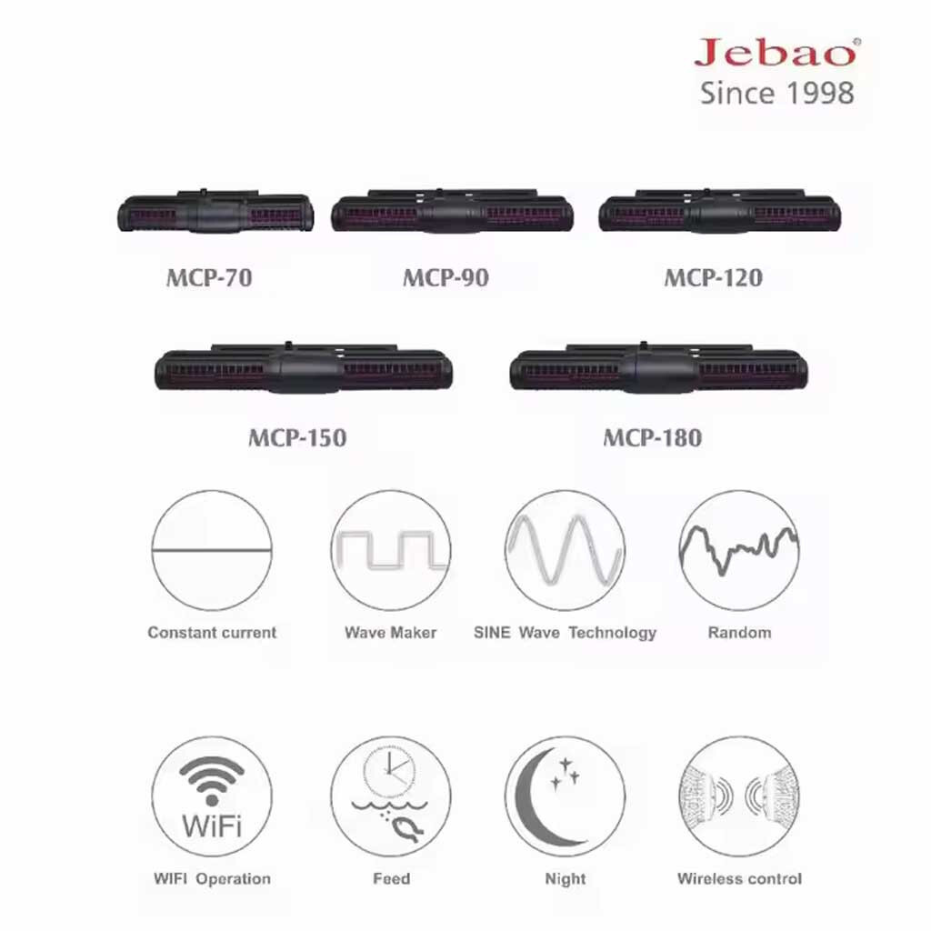 Jebao/Jecod MCP-150 WIFI Smart Cross Flow Pump with LCD Display Controller