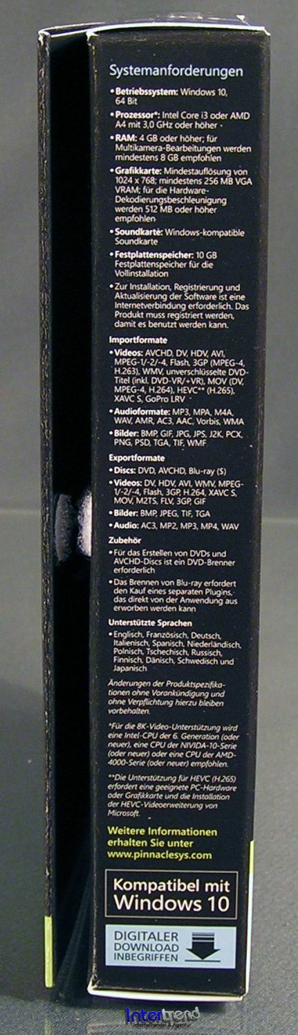 Pinnacle Studio 25 Plus Full Version Box + DVD 4K Video Software + Manual NEW