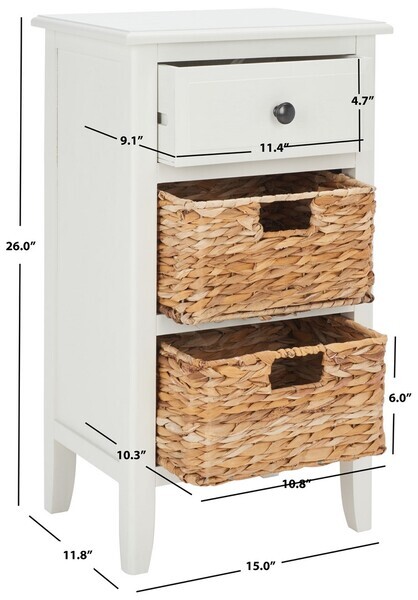 Safavieh EVERLY DRAWER SIDE TABLE, Reduced Price 2172756627 AMH5743B