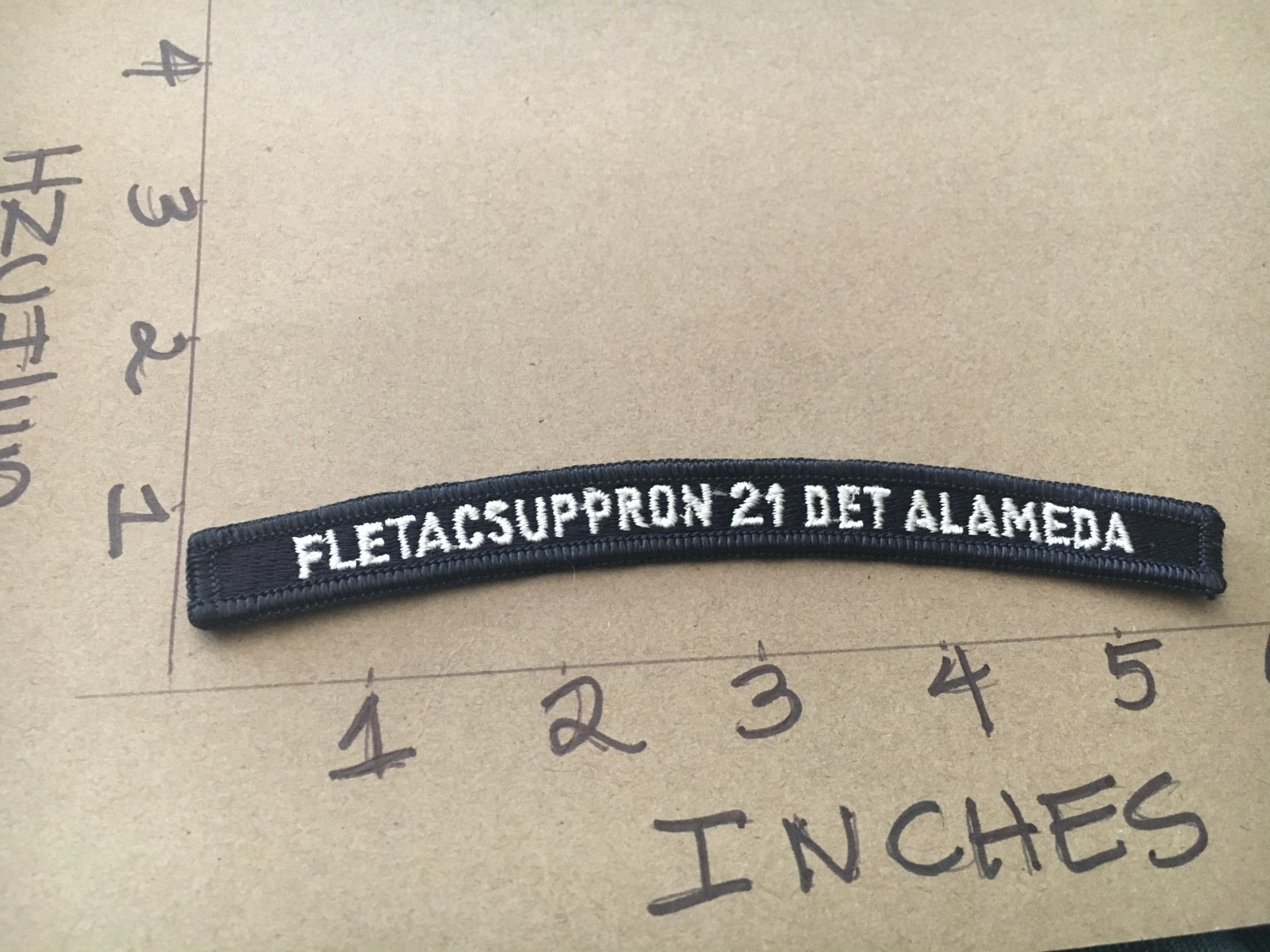 US NAVY SHOULDER STRIP TAB rocker Patch Fletacsuppron 21 Det Alameda