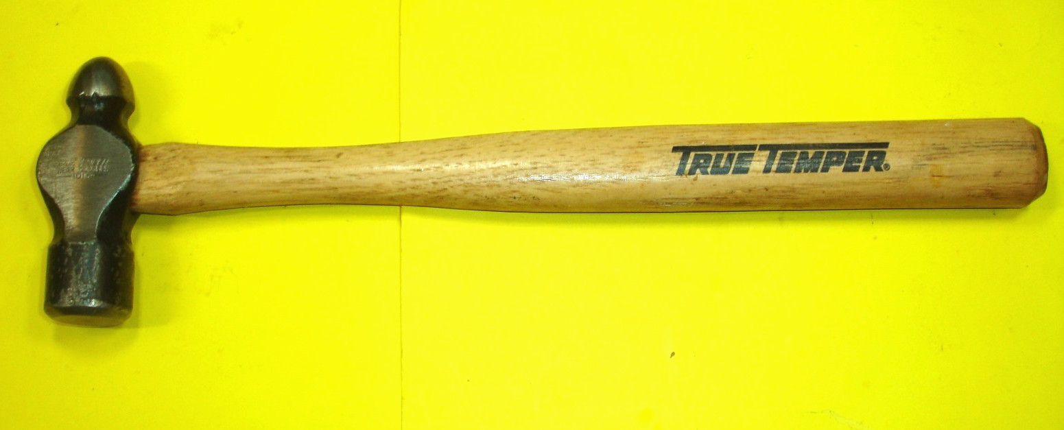 Nice True Temper 1016 Ball Peen Hammer I Forge Mark 13" Long Handle VGC Logos