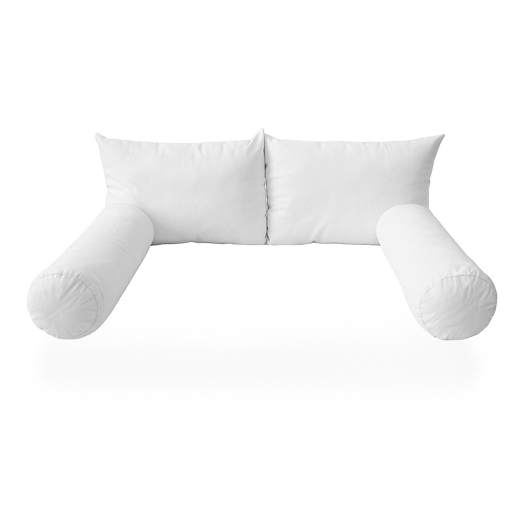 Twin Size Bolster & Back Rest Pillow Cushion Fiberfill "INSERT ONLY" - Style 2