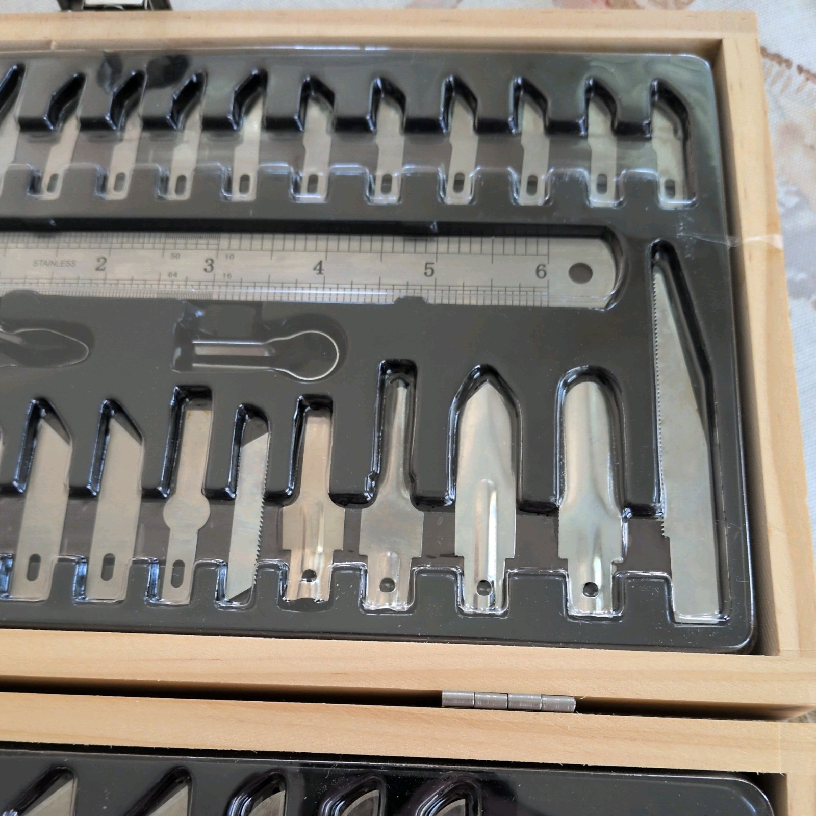 MasterGrip Hobby Knife Set Wood Model Kit Case