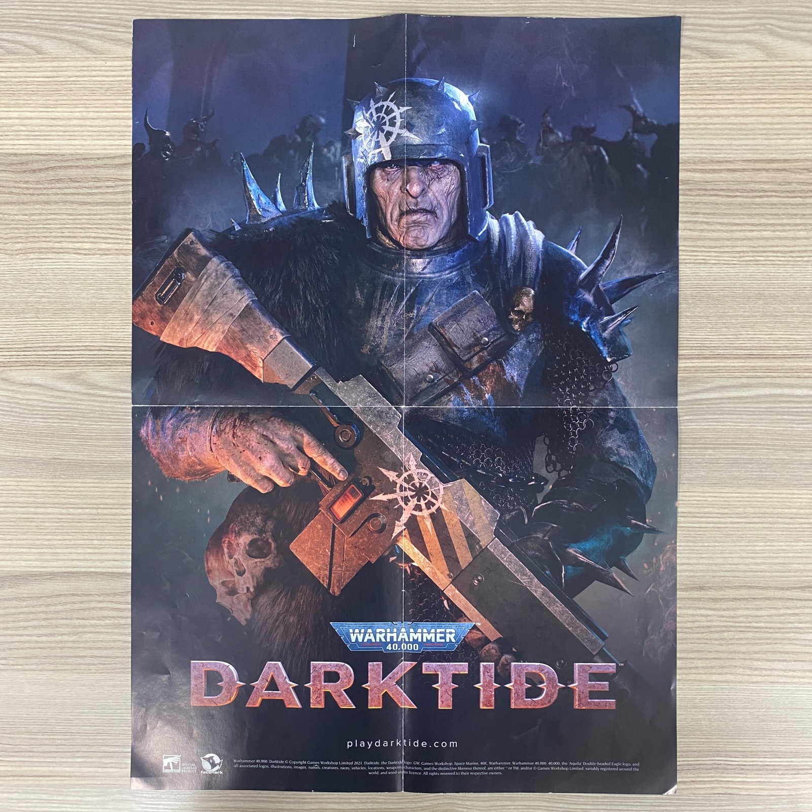 WARHAMMER 40K 40000 DARKTIDE POSTER GAMES WORKSHOP FATSHARK TRAITOR GUARDSMAN