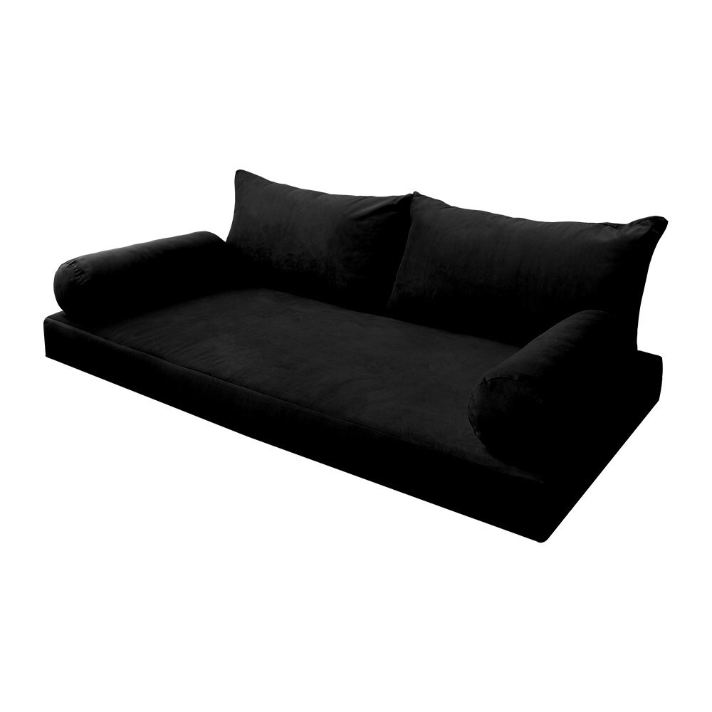 SLIPCOVER ONLY S.V2 Velvet Indoor Daybed Mattress Pillow KnifeEdge Twin-XL AD374
