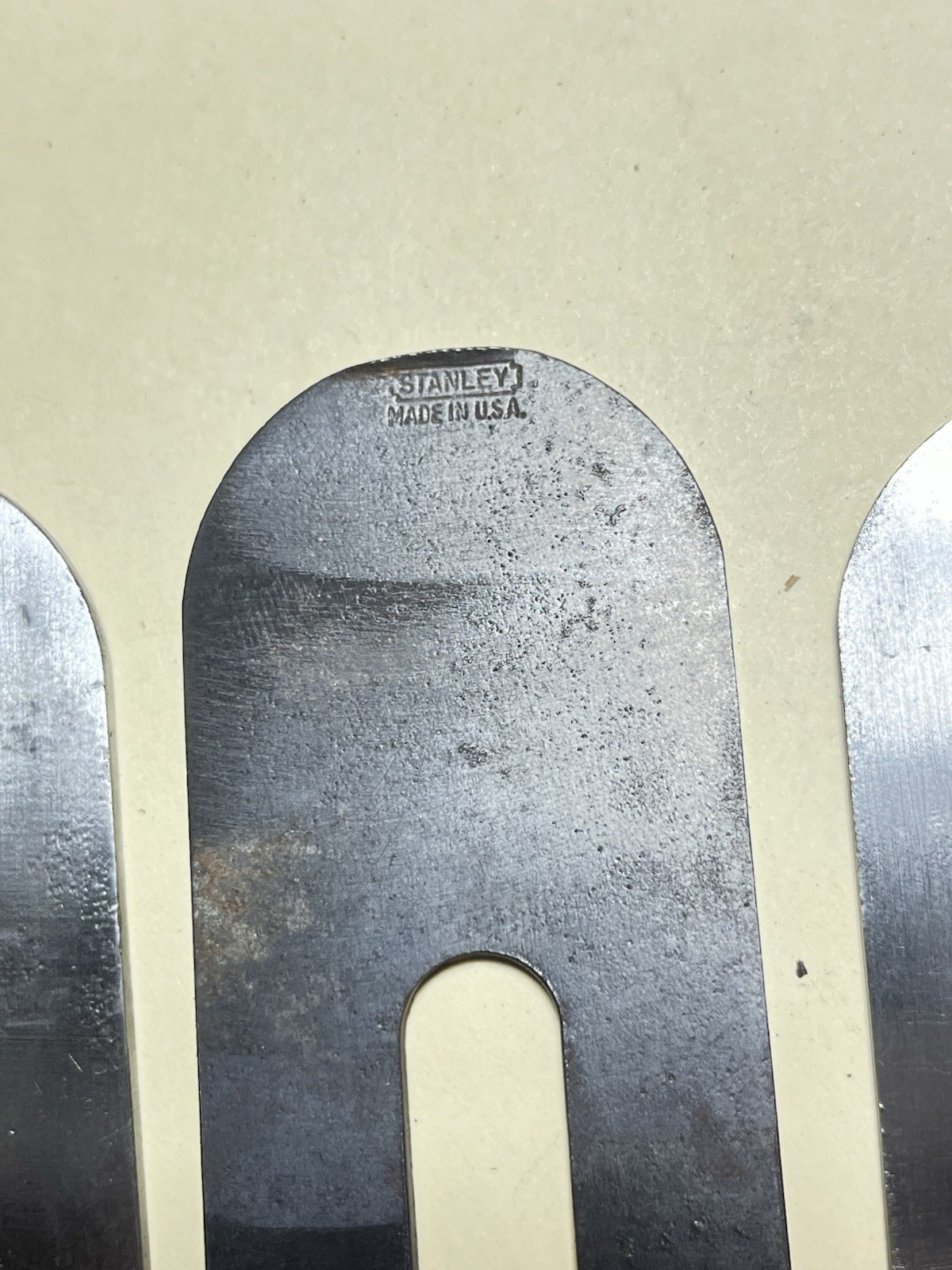 6 Various Block Plane Blades Used