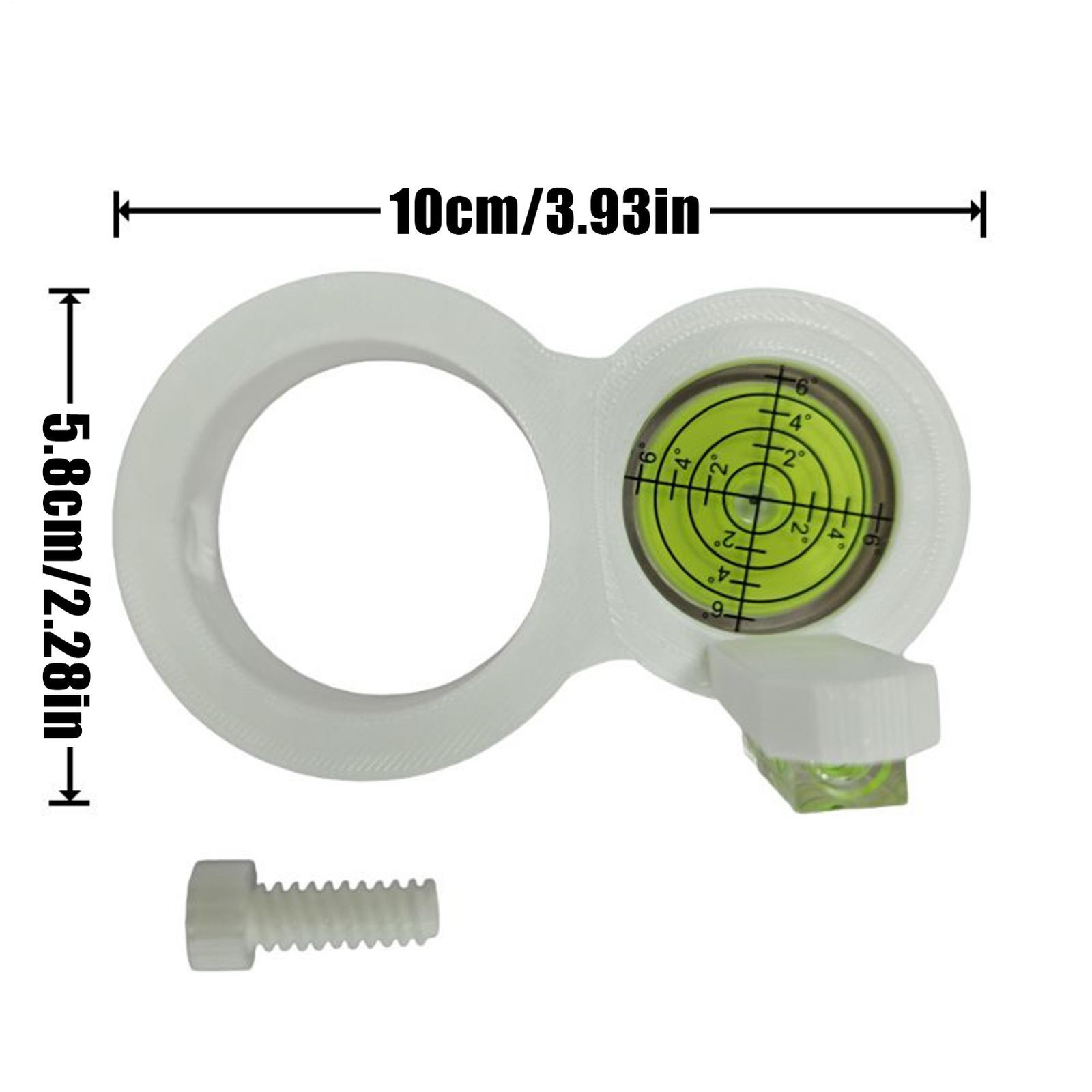 Drill Level Portable Compact Small Circular Bubble Level for Woodworking